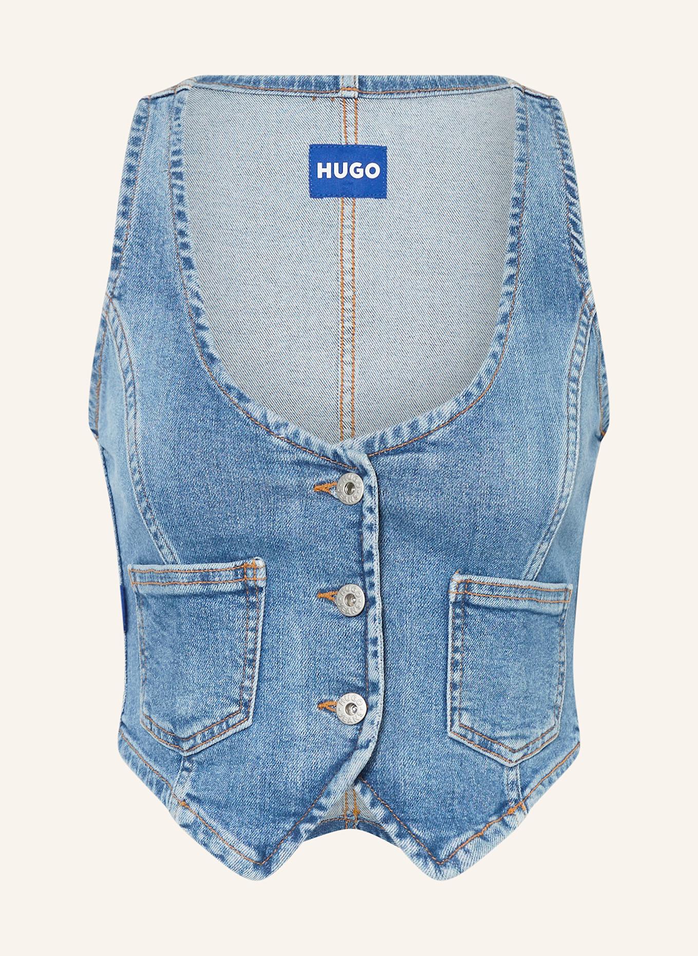HUGO BLUE GARDENIA denim vest: BLUE
