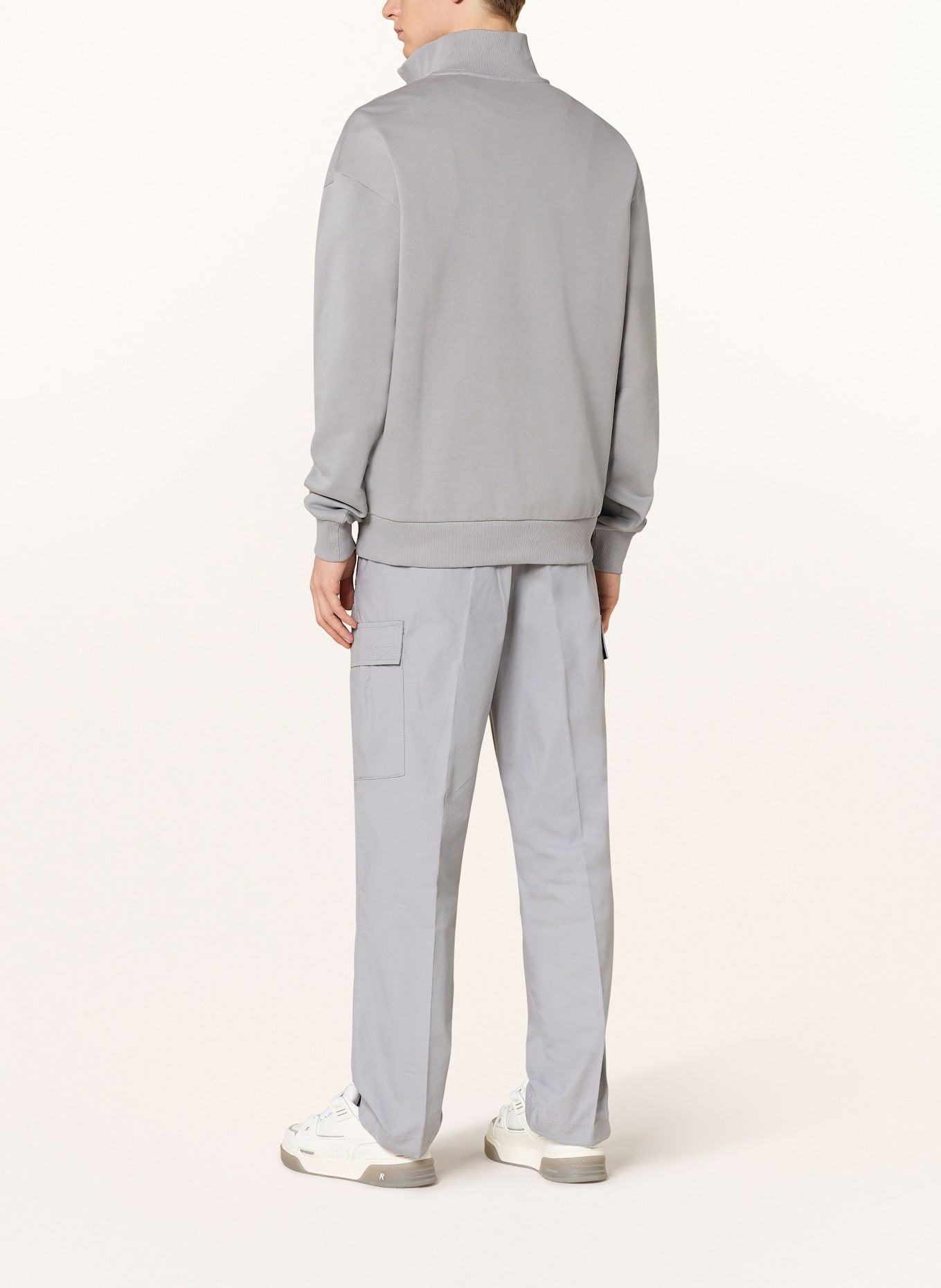 HUGO Sweat-Troyer NEELER: GRAU