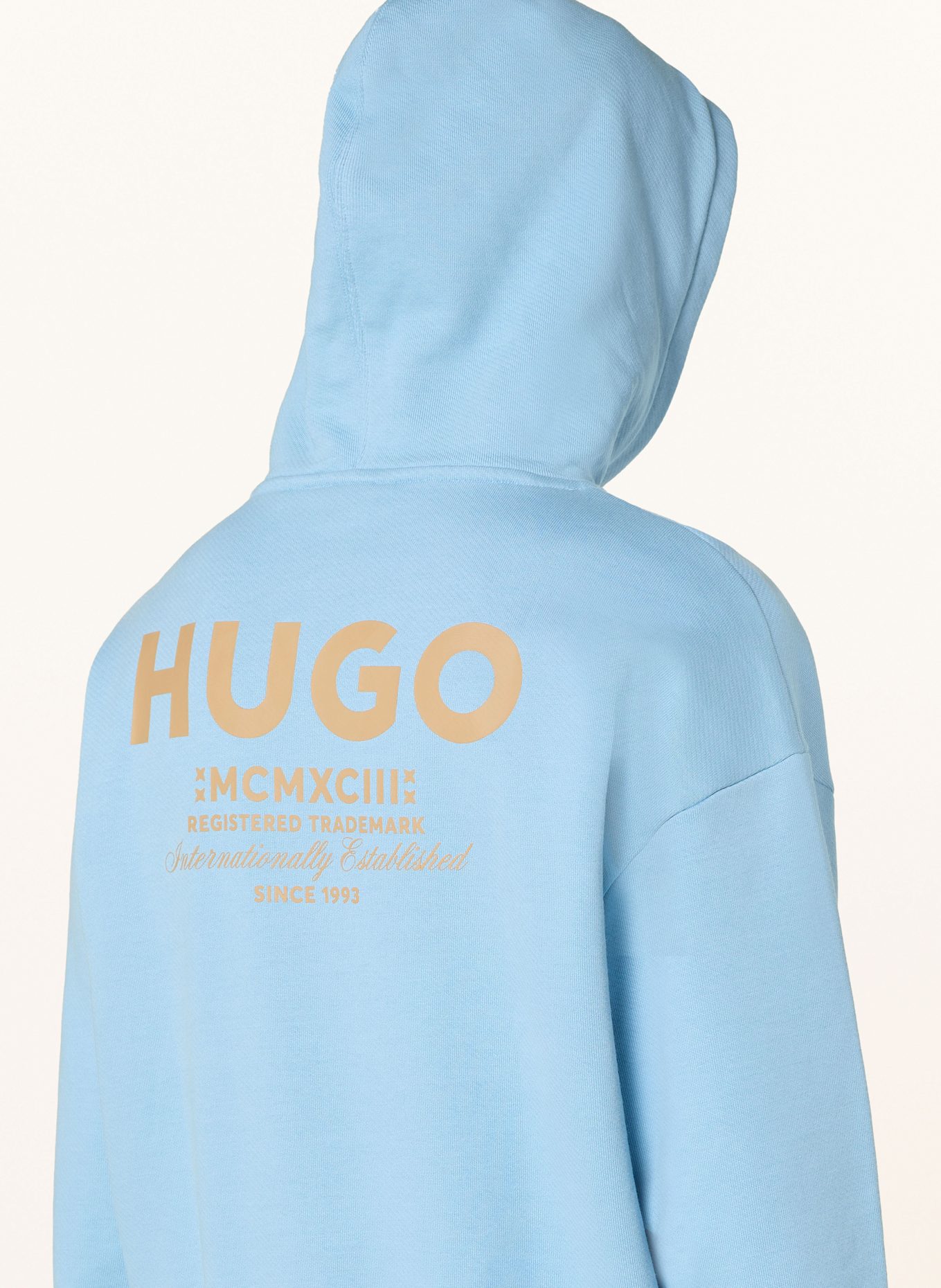 HUGO Hoodie NAZARDO: HELLBLAU