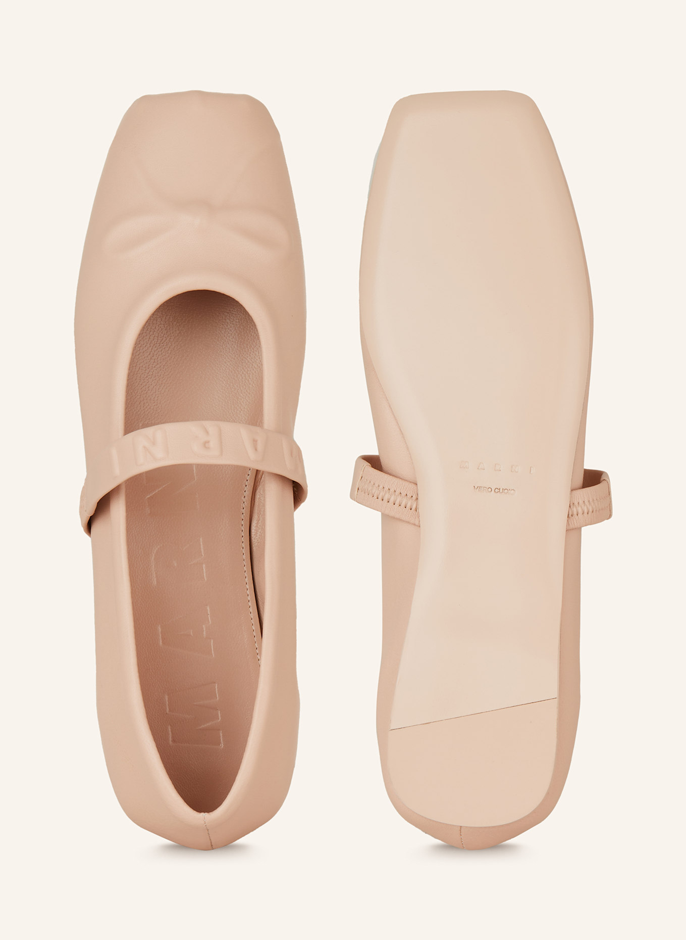 MARNI Mary Jane ballet flats in light pink