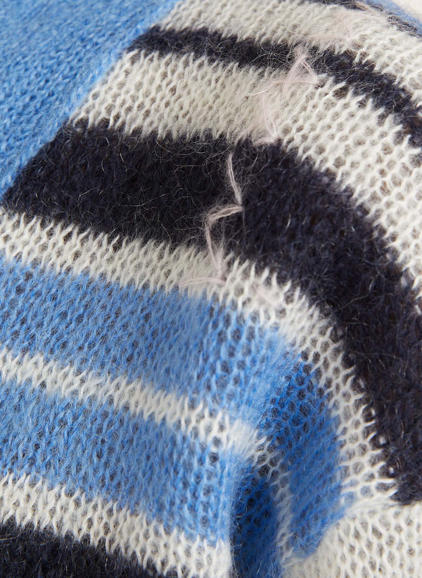 MARNI Cardigan: LIGHT BLUE / BLACK / WHITE