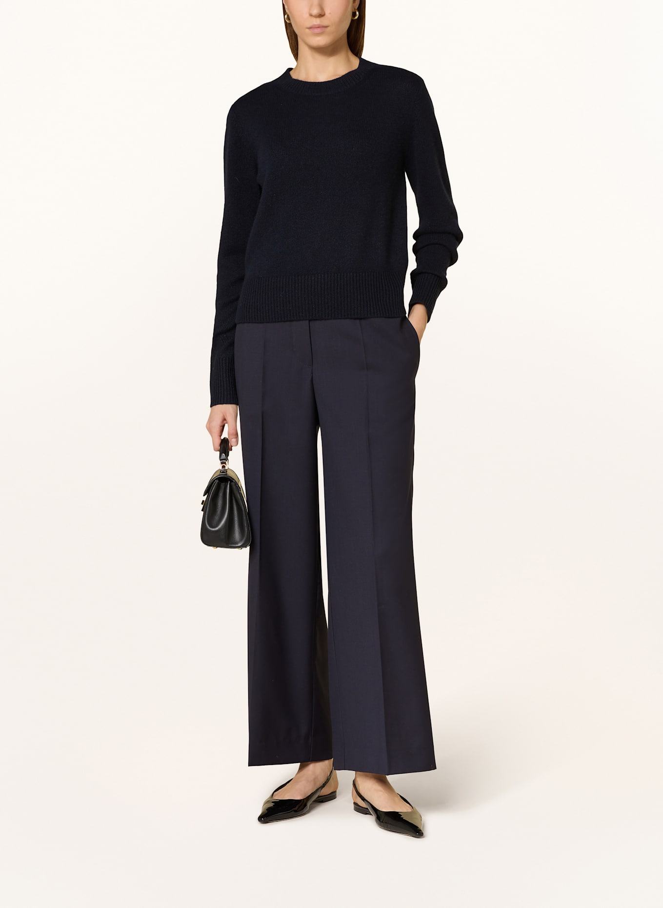 ALLUDE Sweter z kaszmiru: GRANATOWY