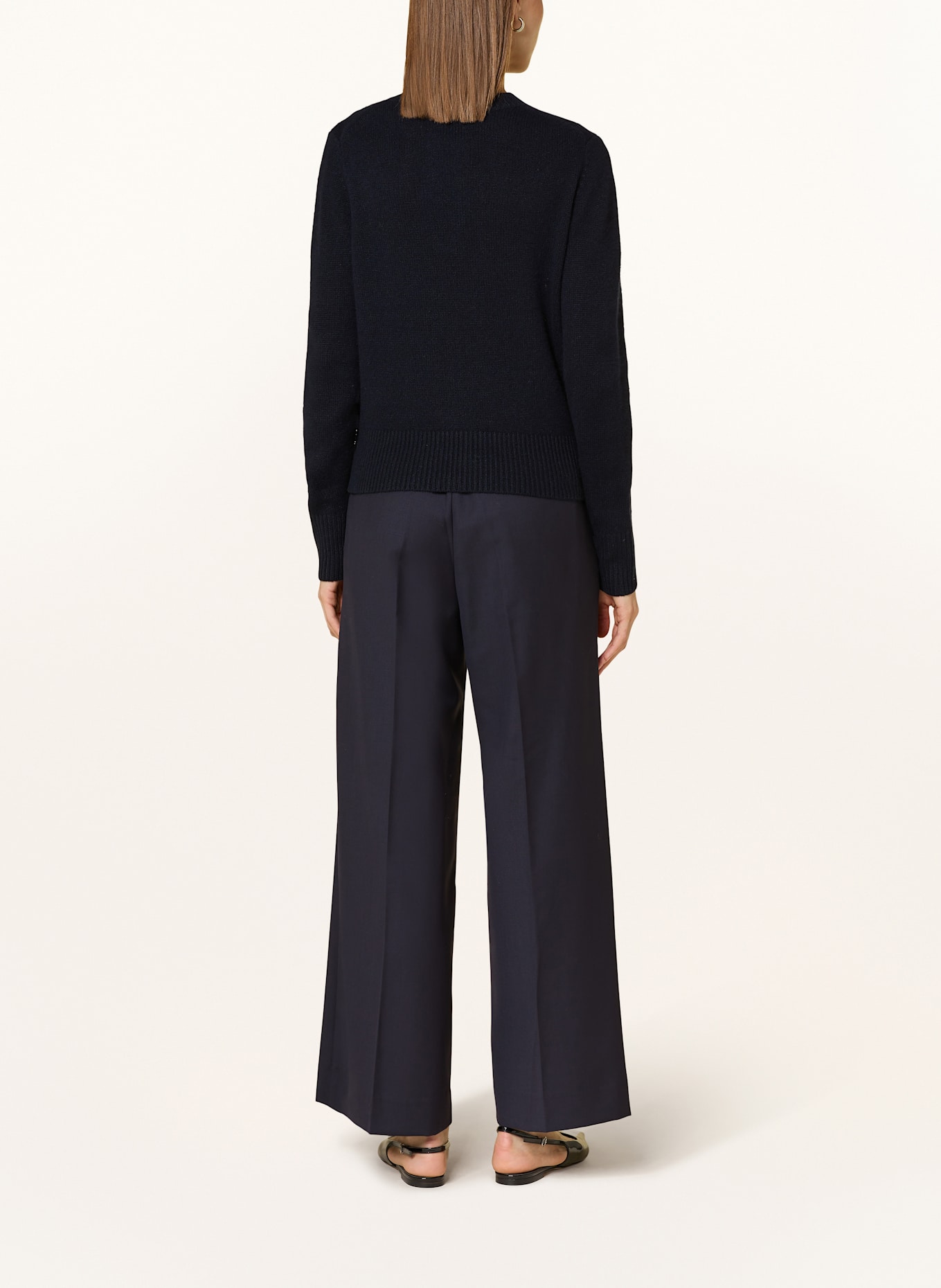 ALLUDE Sweter z kaszmiru: GRANATOWY