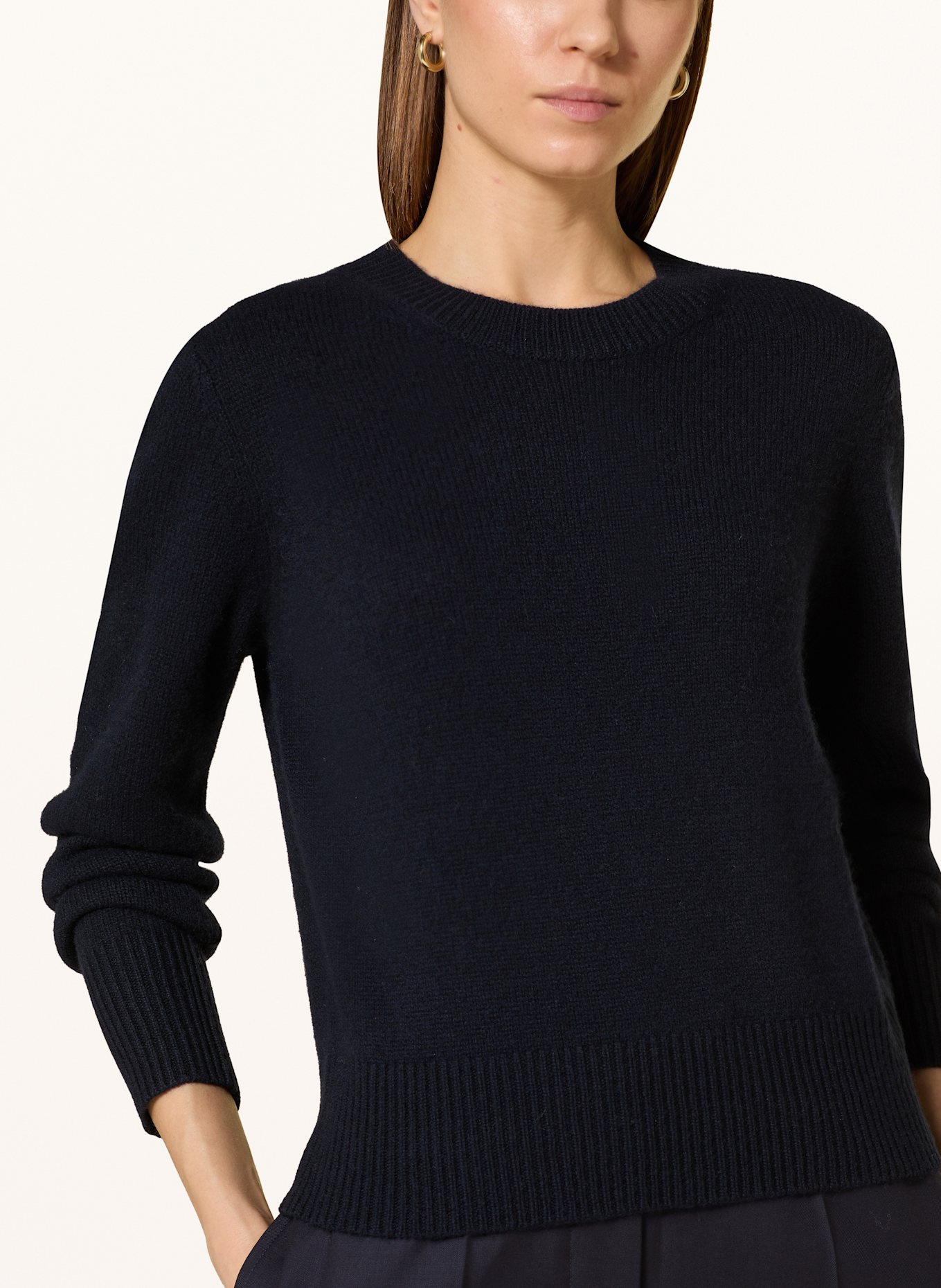 ALLUDE Sweter z kaszmiru: GRANATOWY