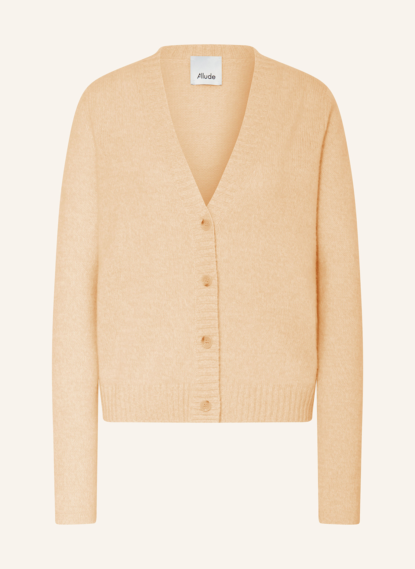 ALLUDE Cardigan en cachemire: MARRON CLAIR