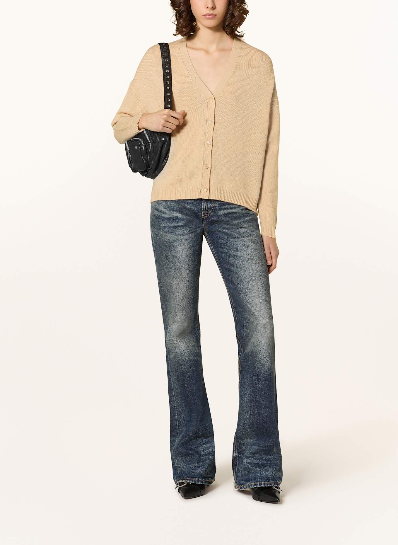 ALLUDE Cardigan en cachemire: MARRON CLAIR