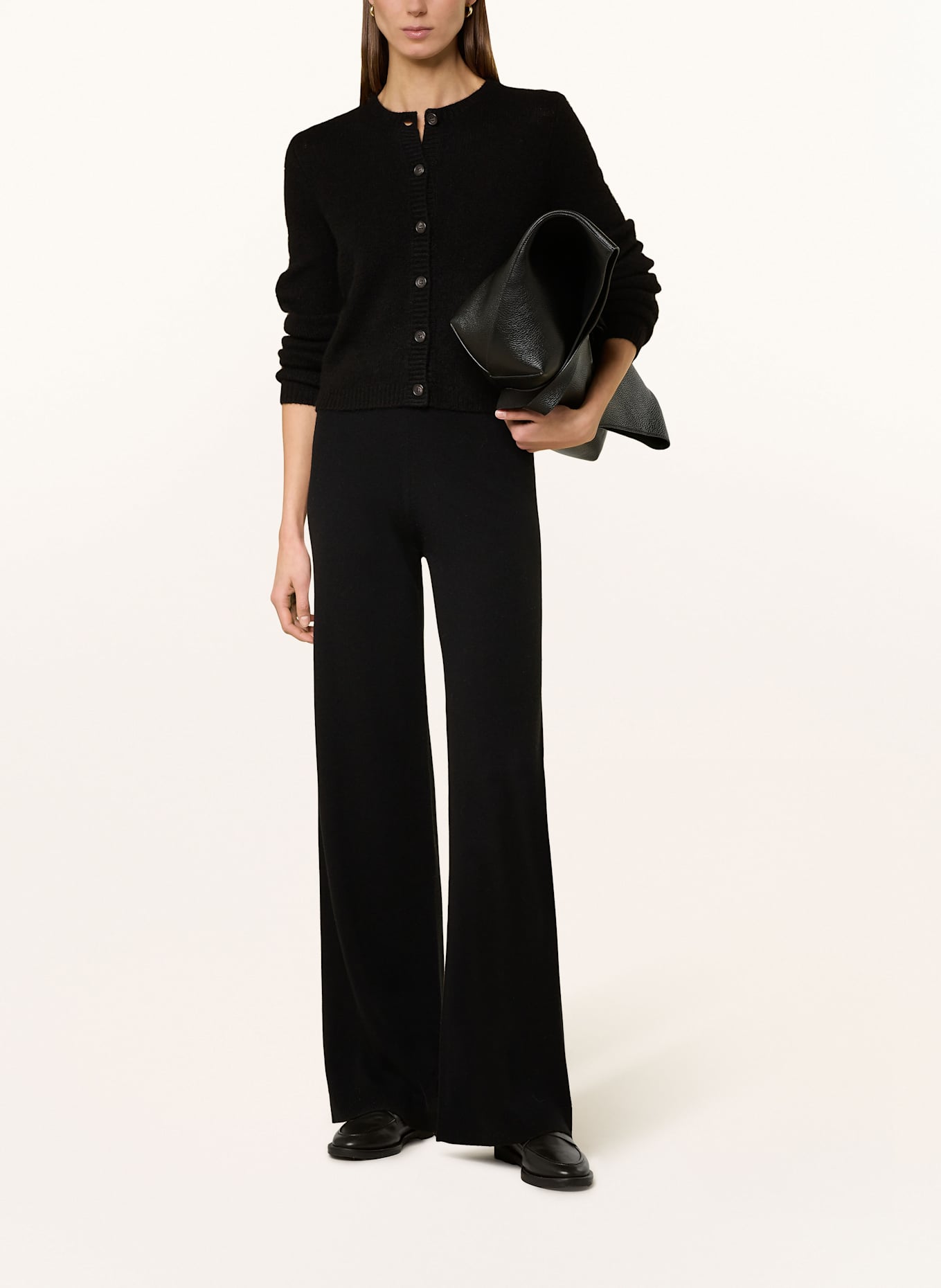 ALLUDE Strickhose mit Cashmere: SCHWARZ
