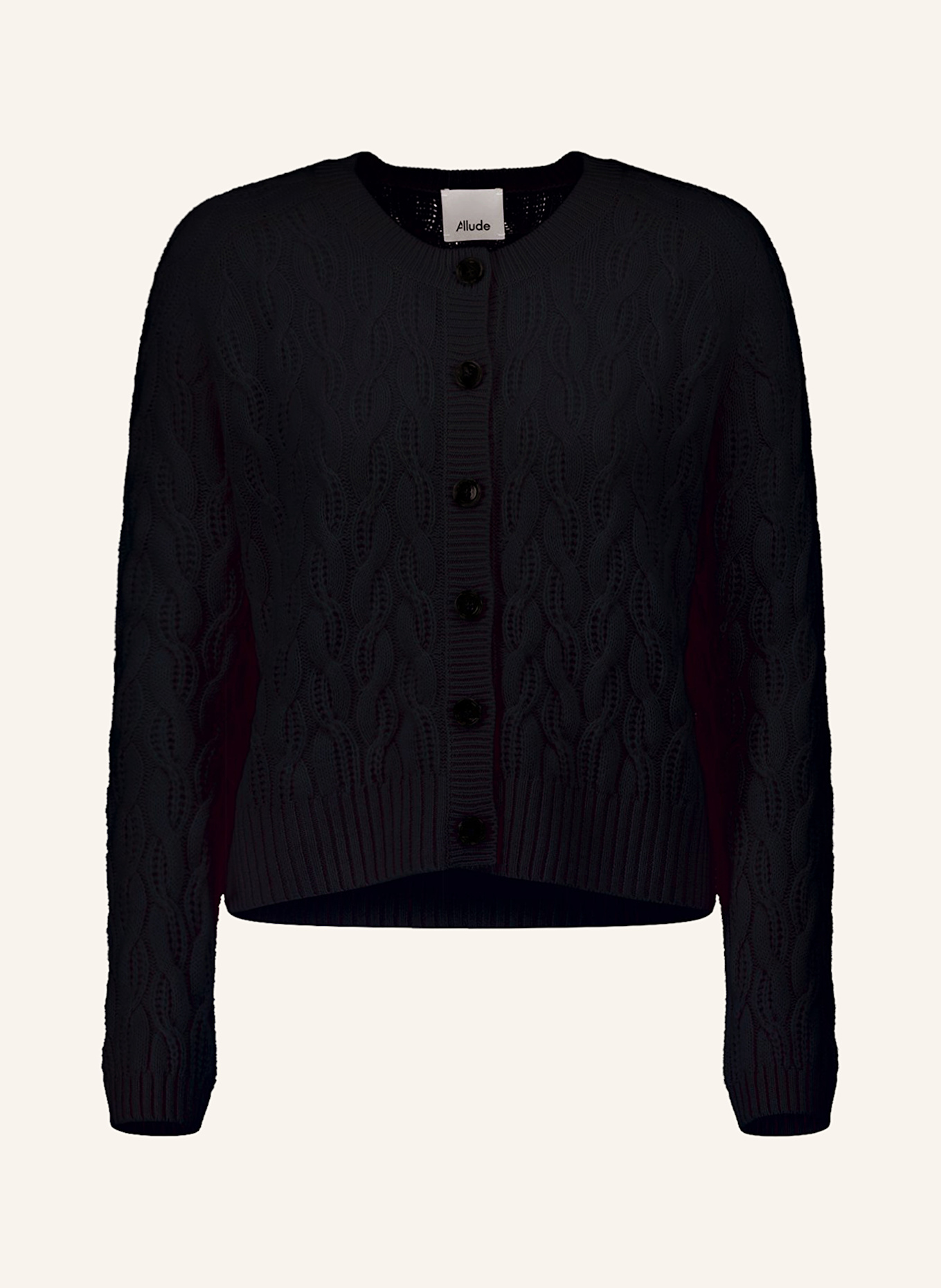 ALLUDE Strickjacke aus Cashmere: DUNKELBLAU