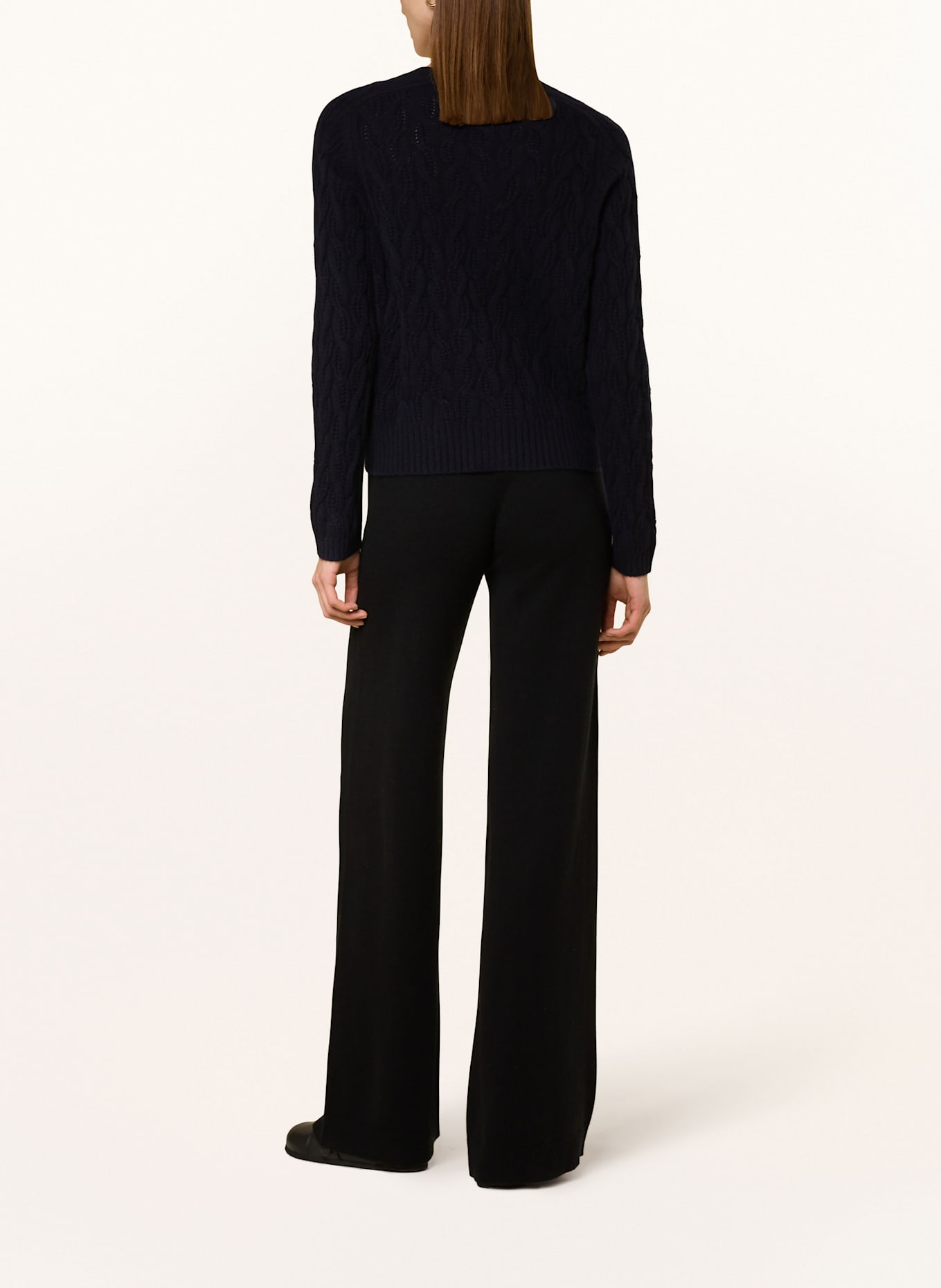 ALLUDE Strickjacke aus Cashmere: DUNKELBLAU