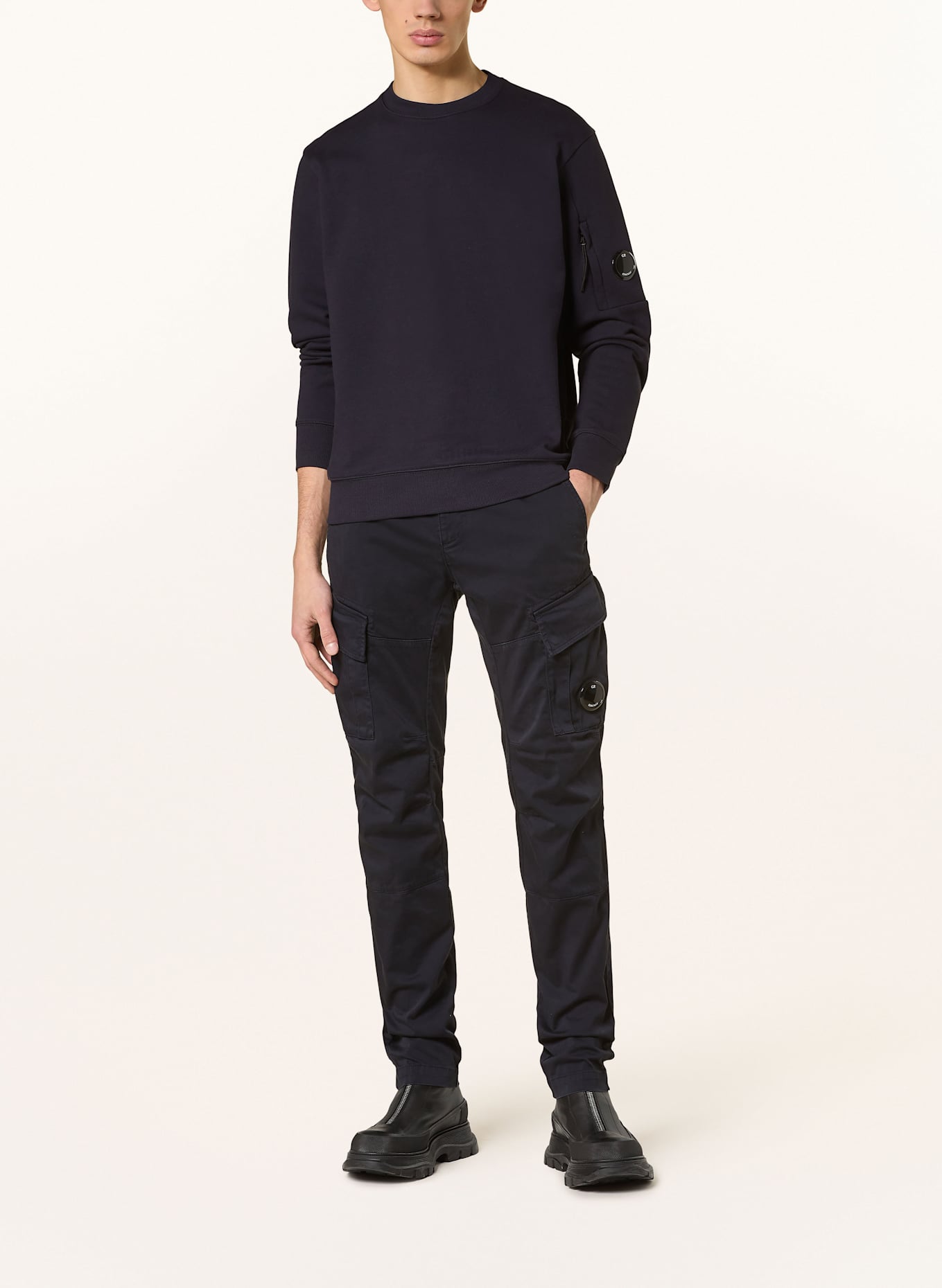 C.P. COMPANY Bojówki: GRANATOWY