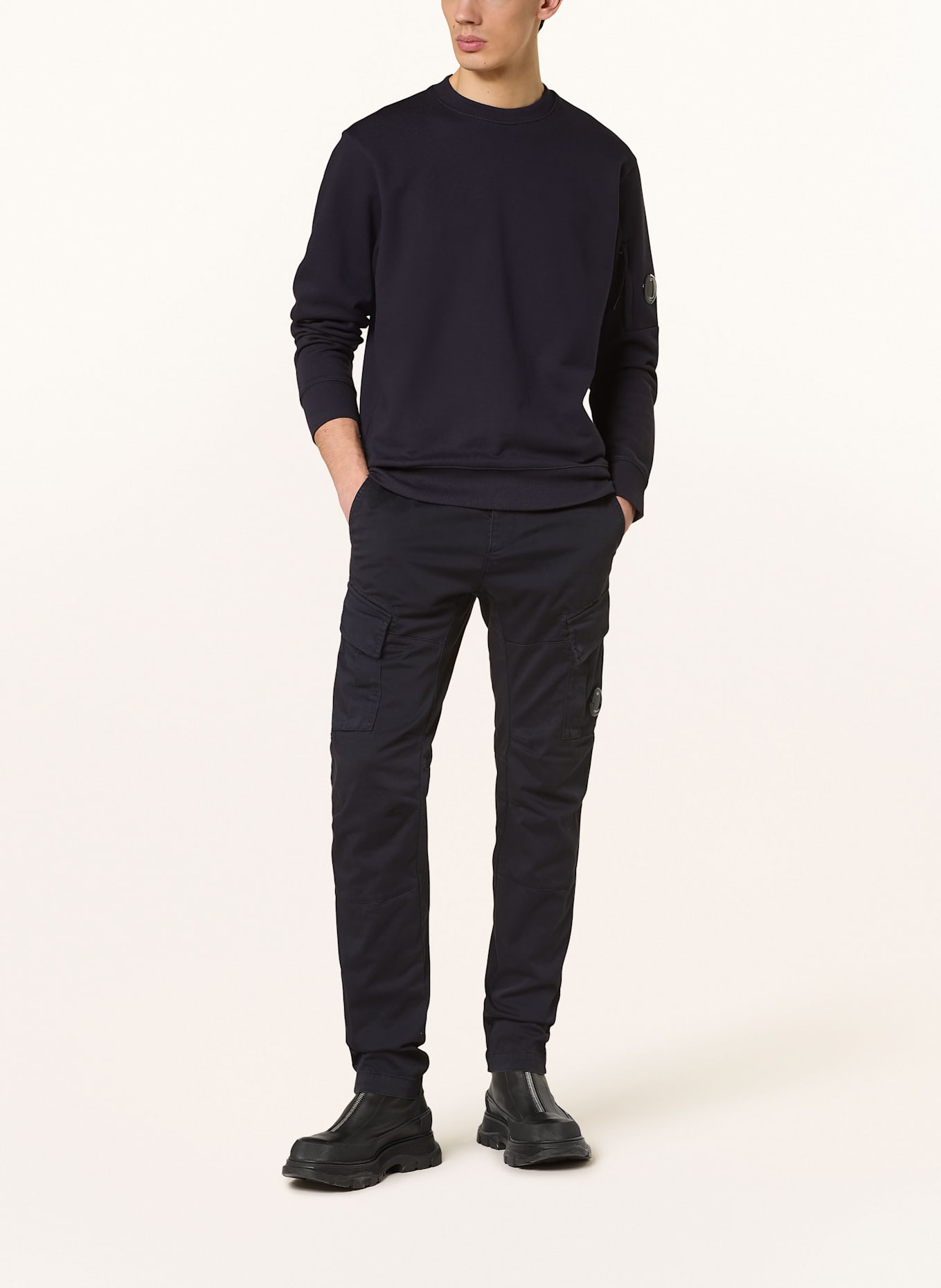 C.P. COMPANY Mikina: TMAVĚ MODRÁ