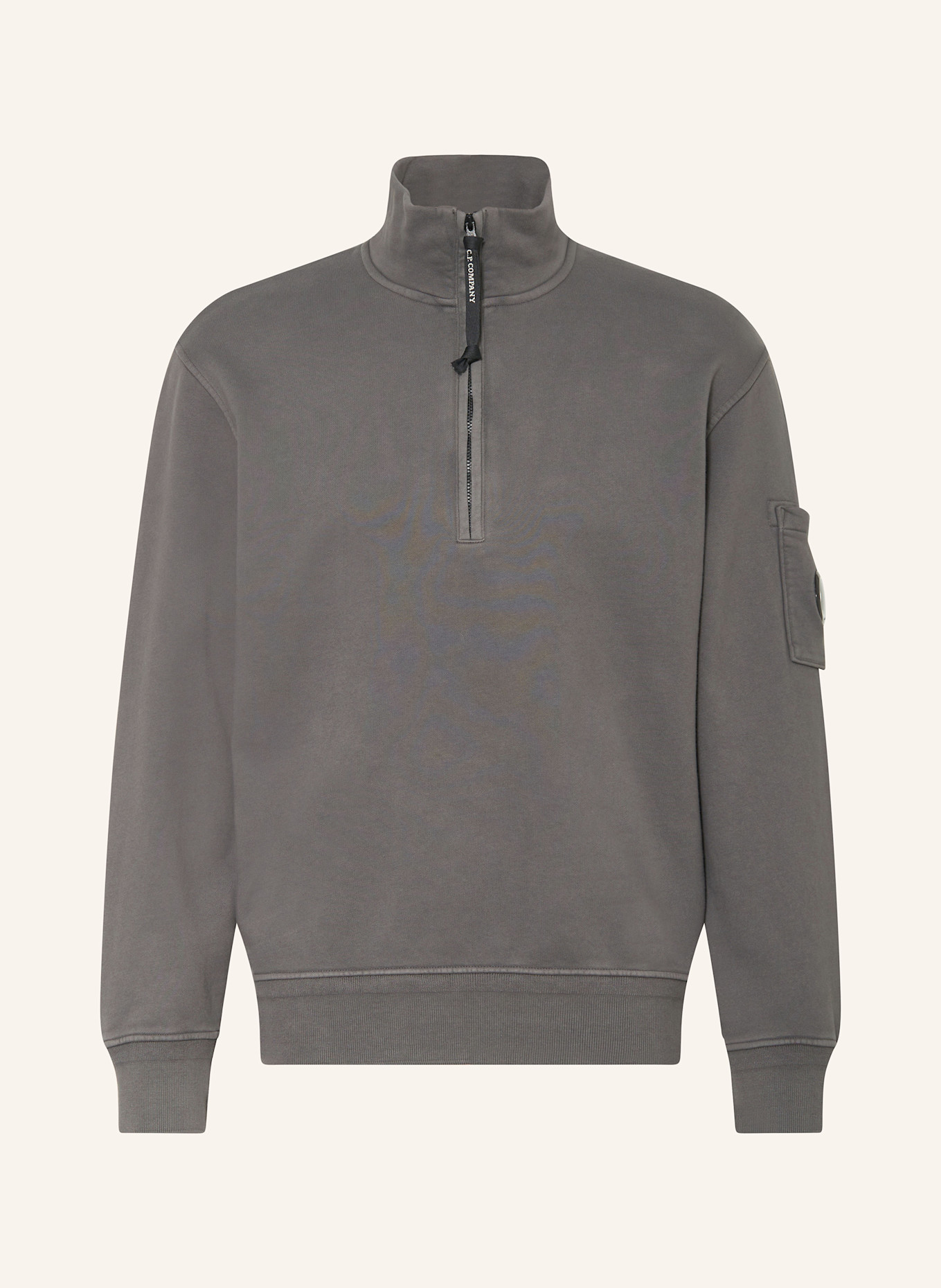 C.P. COMPANY Half-zip sweater, Color: GRAY (Image 1)
