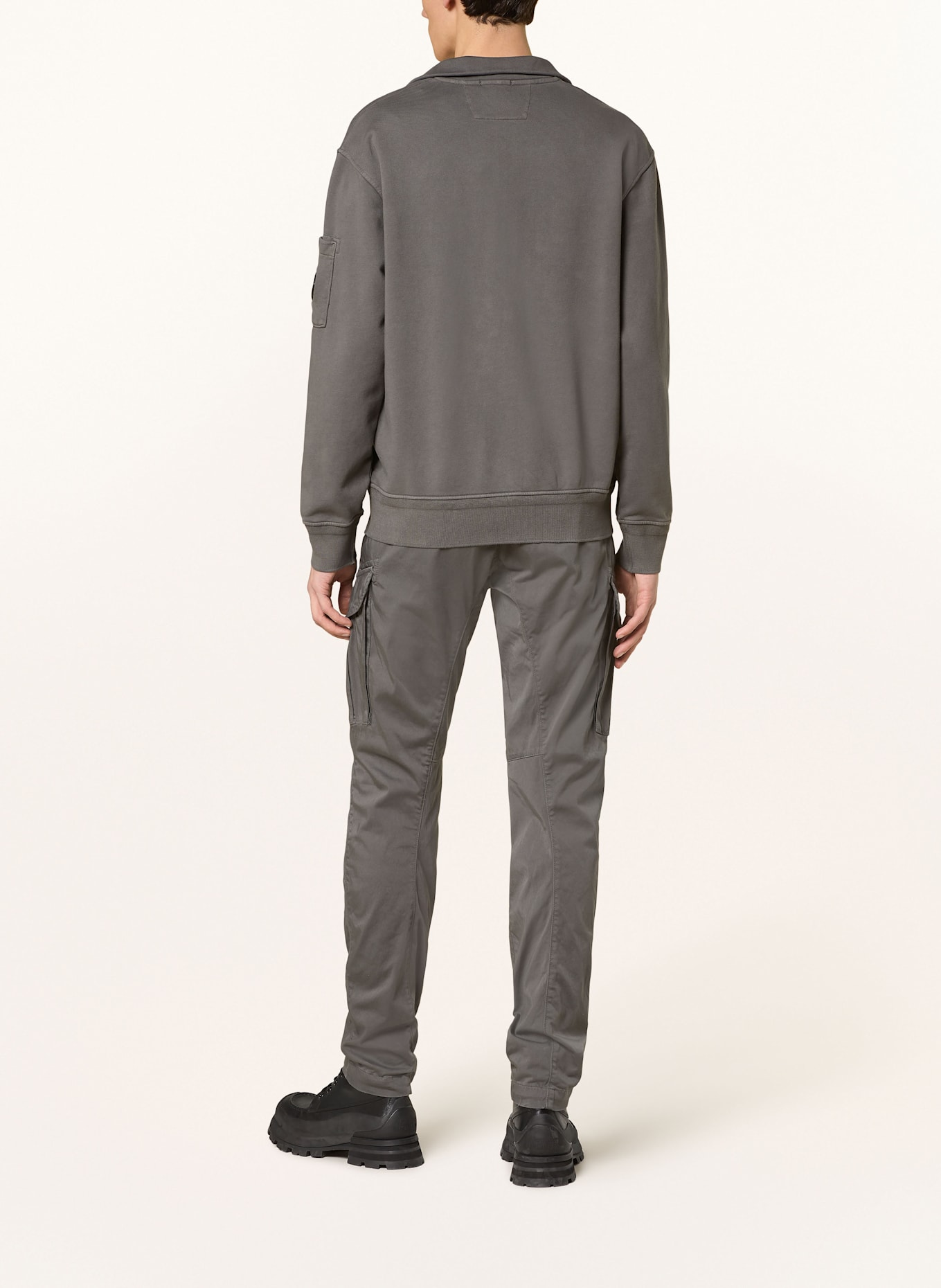 C.P. COMPANY Half-zip sweater, Color: GRAY (Image 3)