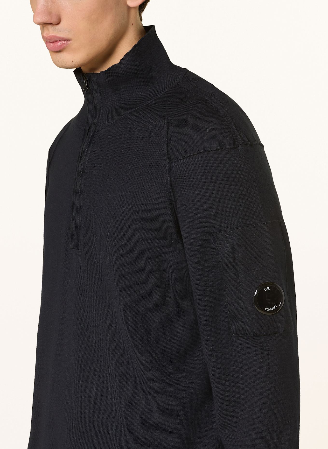 C.P. COMPANY Svetr troyer: TMAVĚ MODRÁ