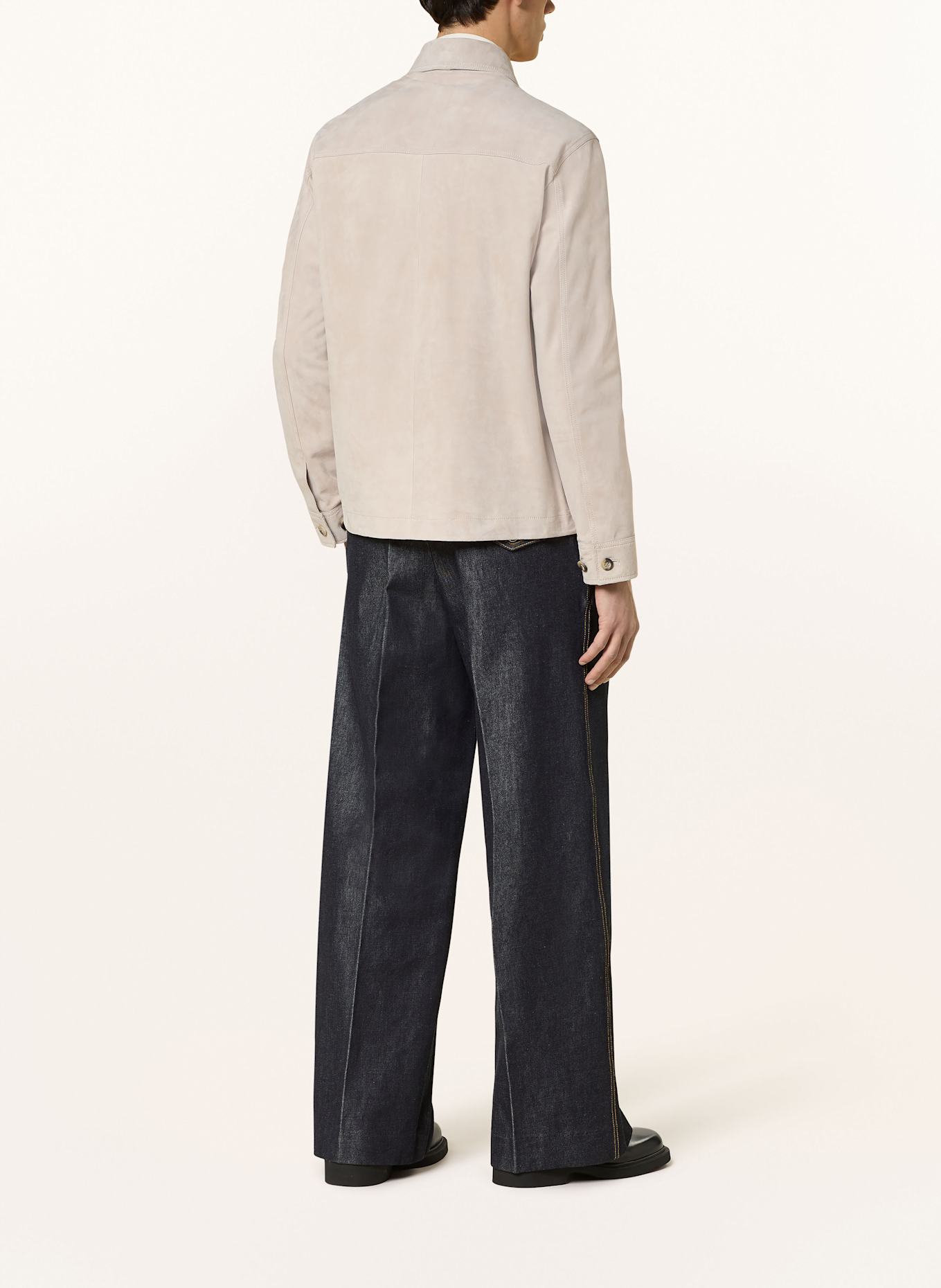 ARMA Leder-Overjacket MEX: BEIGE