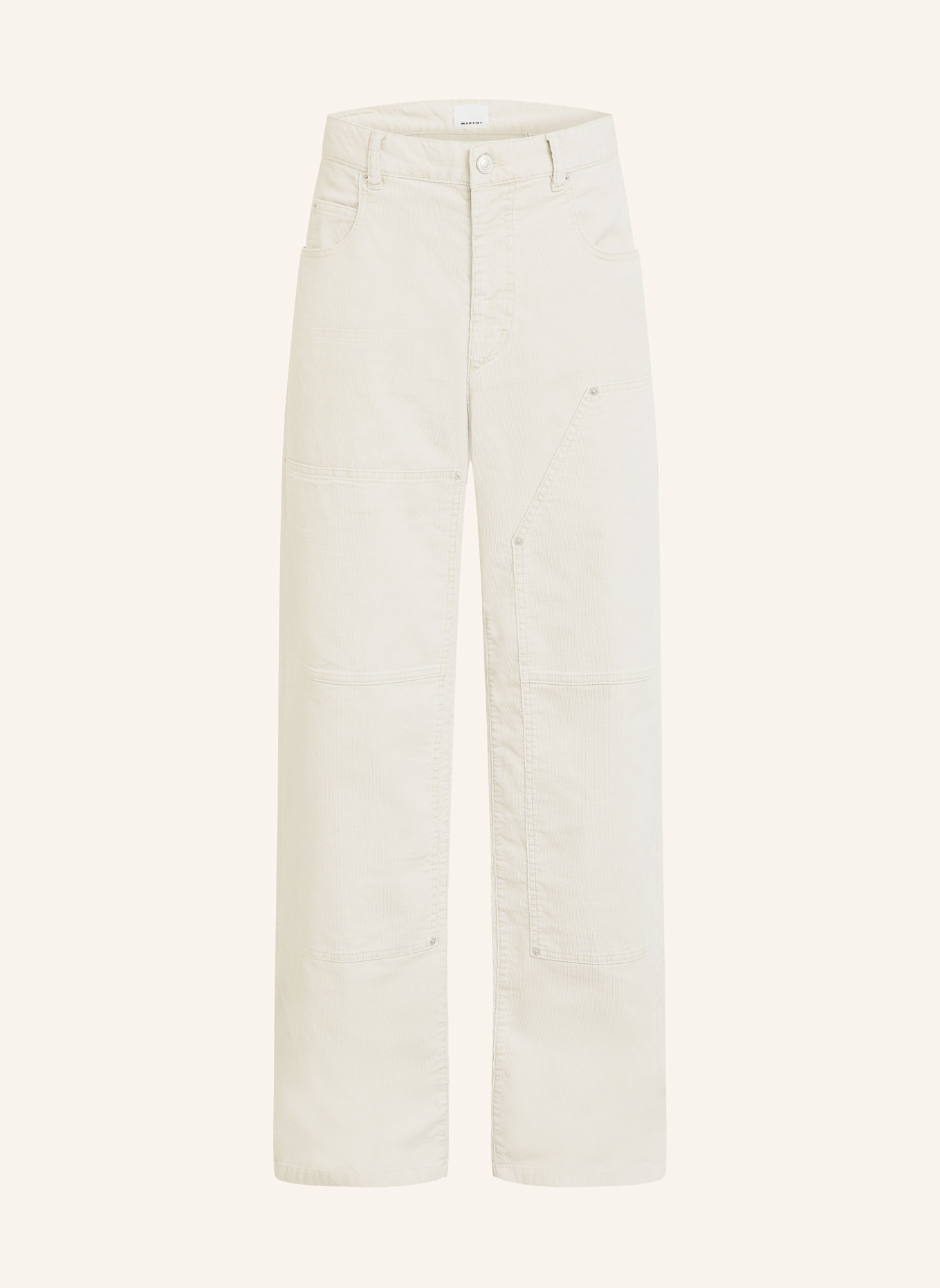 ISABEL MARANT Cordhose LORSON Regular Fit: ECRU