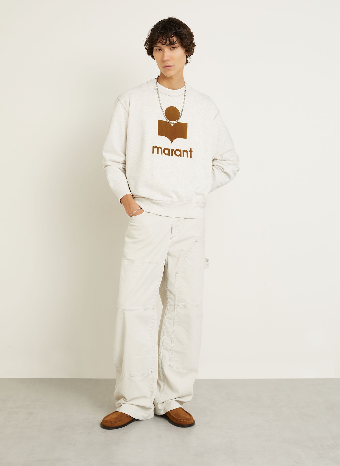 ISABEL MARANT Cordhose LORSON Regular Fit: ECRU