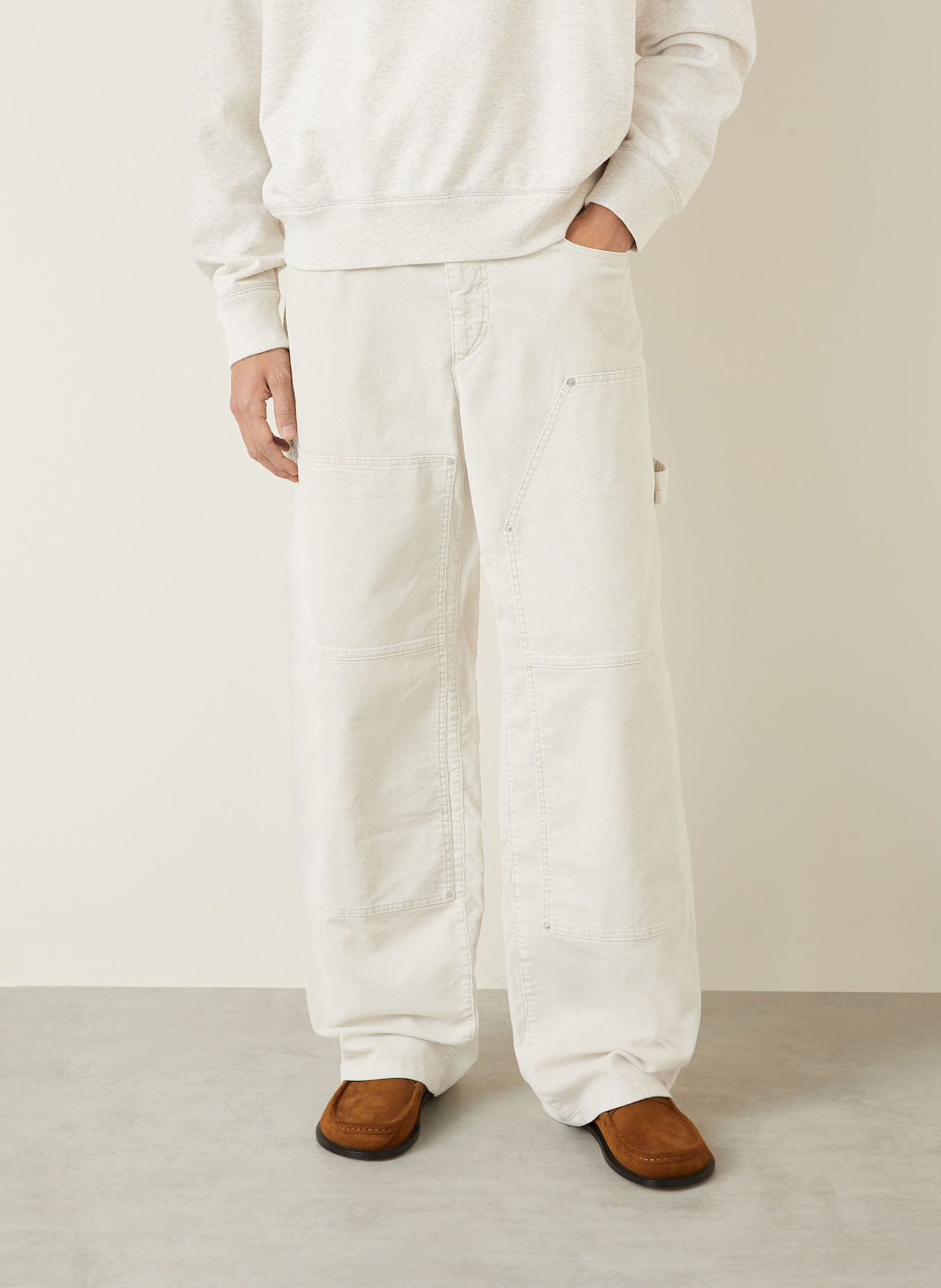 ISABEL MARANT Cordhose LORSON Regular Fit: ECRU