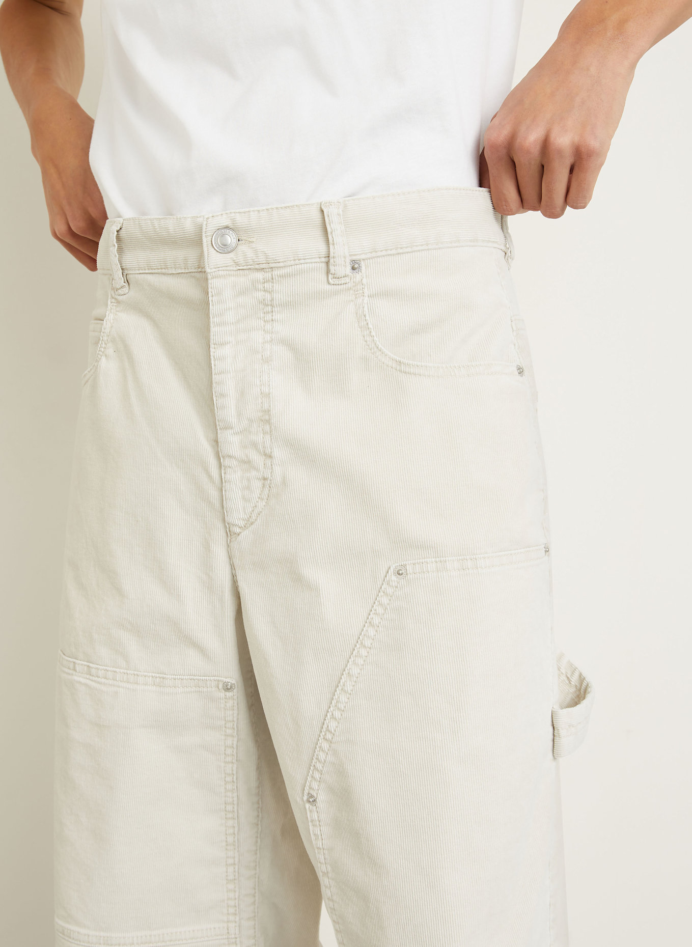 ISABEL MARANT Cordhose LORSON Regular Fit: ECRU