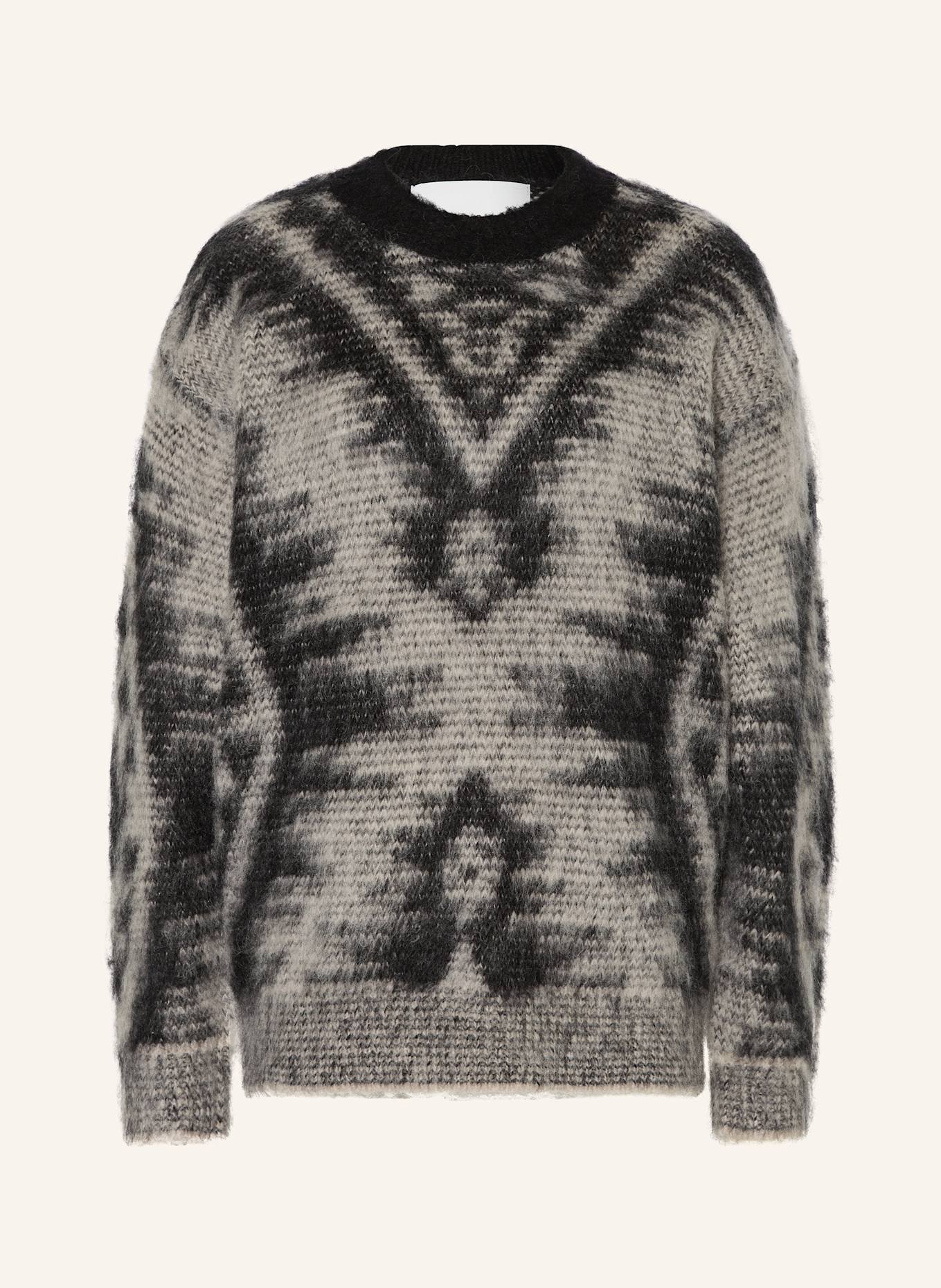 MARANT ÉTOILE Pullover FABIA mit Mohair: SCHWARZ / HELLGRAU