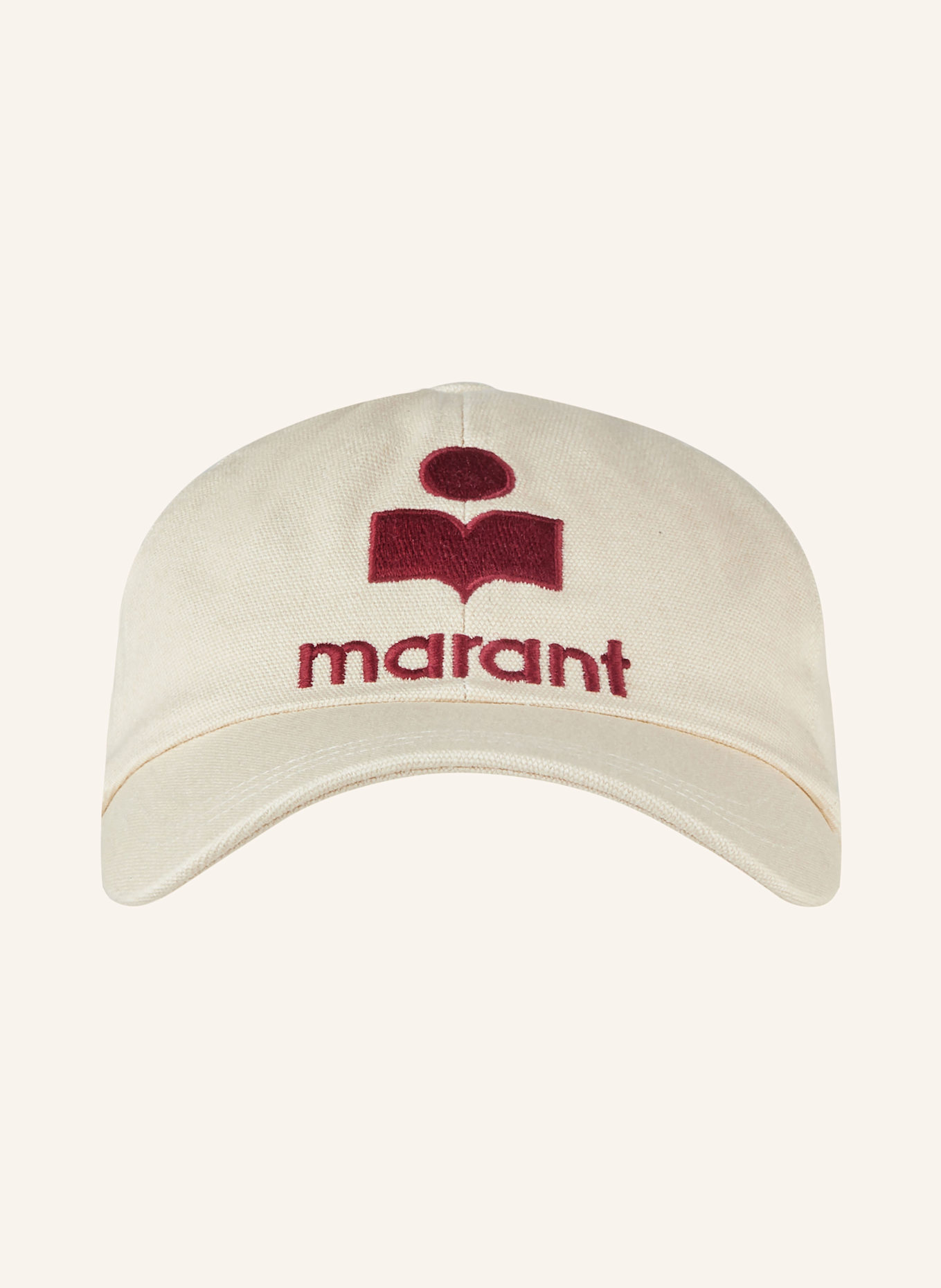 MARANT ÉTOILE Cap TYRON, Farbe: CREME/ DUNKELROT (Bild 2)