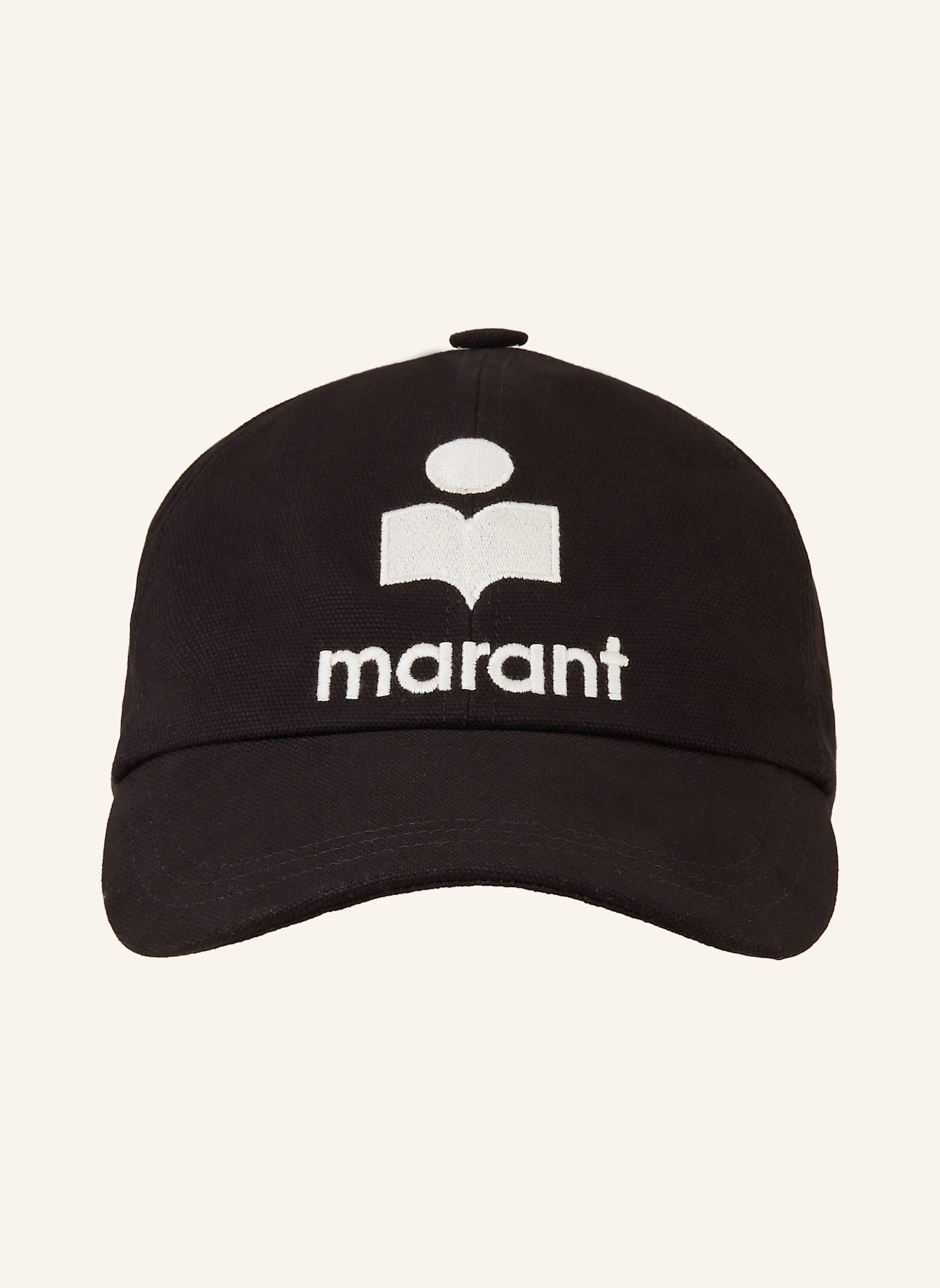 MARANT ÉTOILE Cap TYRON: BLACK/ WHITE