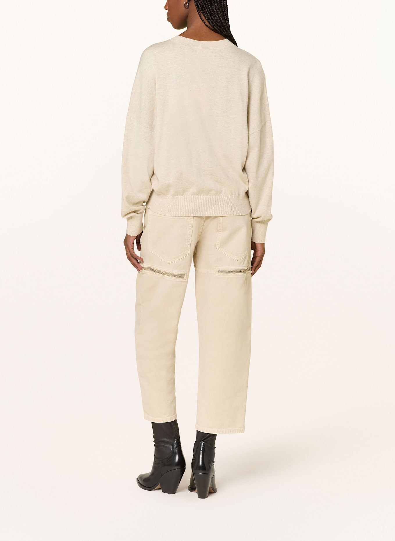 MARANT ÉTOILE Pullover MARISANS: HELLGRAU / SCHWARZ