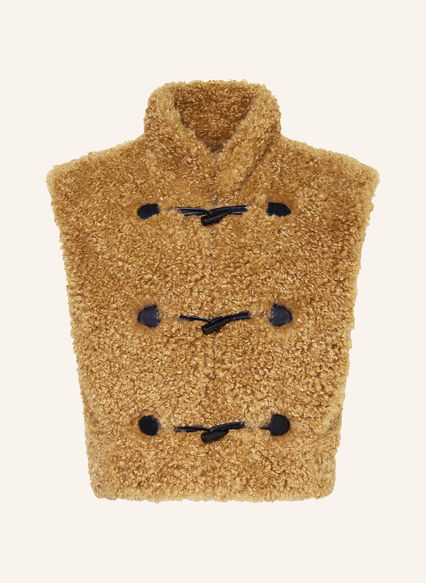 MARANT ÉTOILE Teddyfell-Weste ALISA: CAMEL