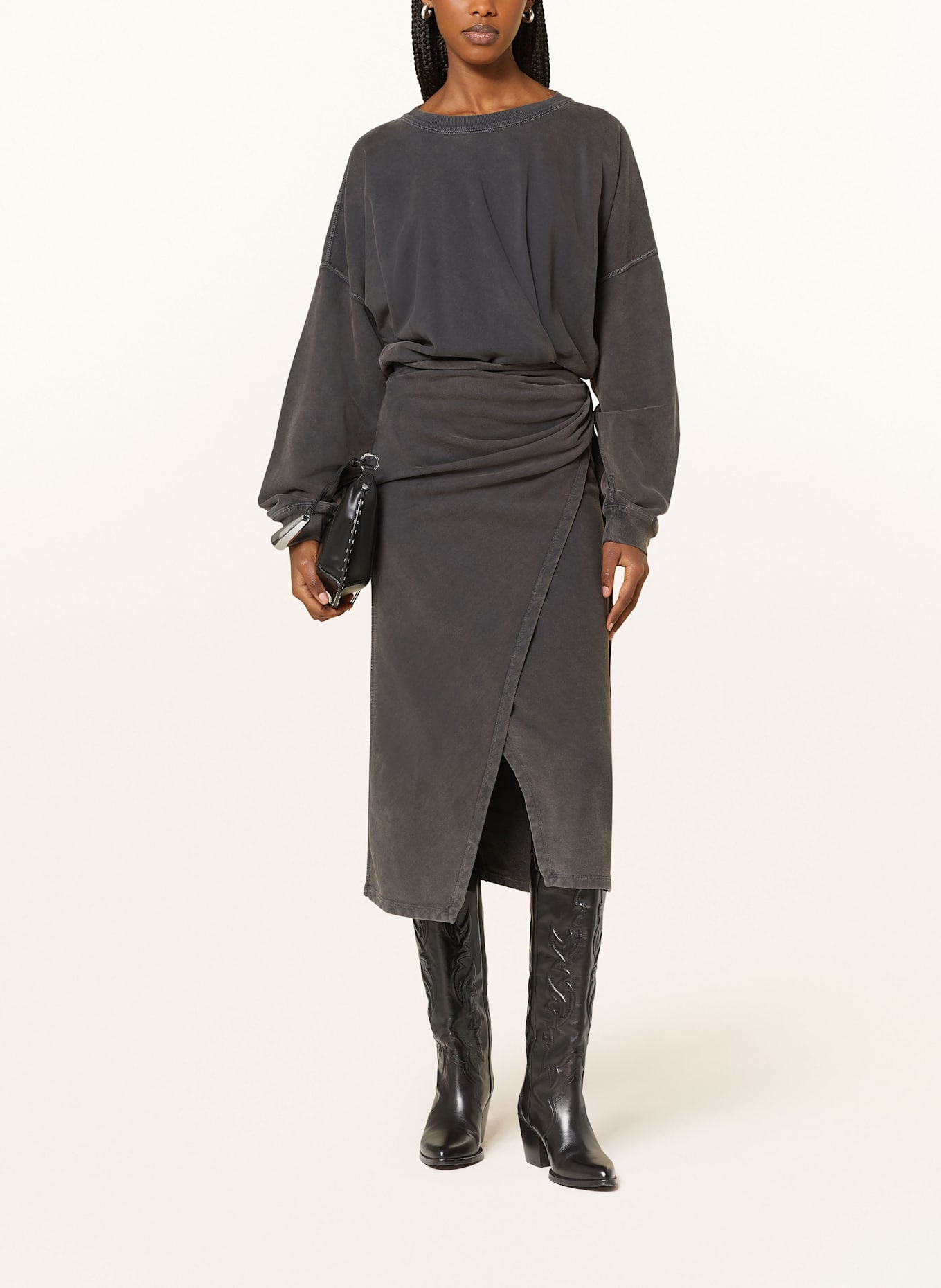 MARANT ÉTOILE Sweatkleid SANDRINA: SCHWARZ