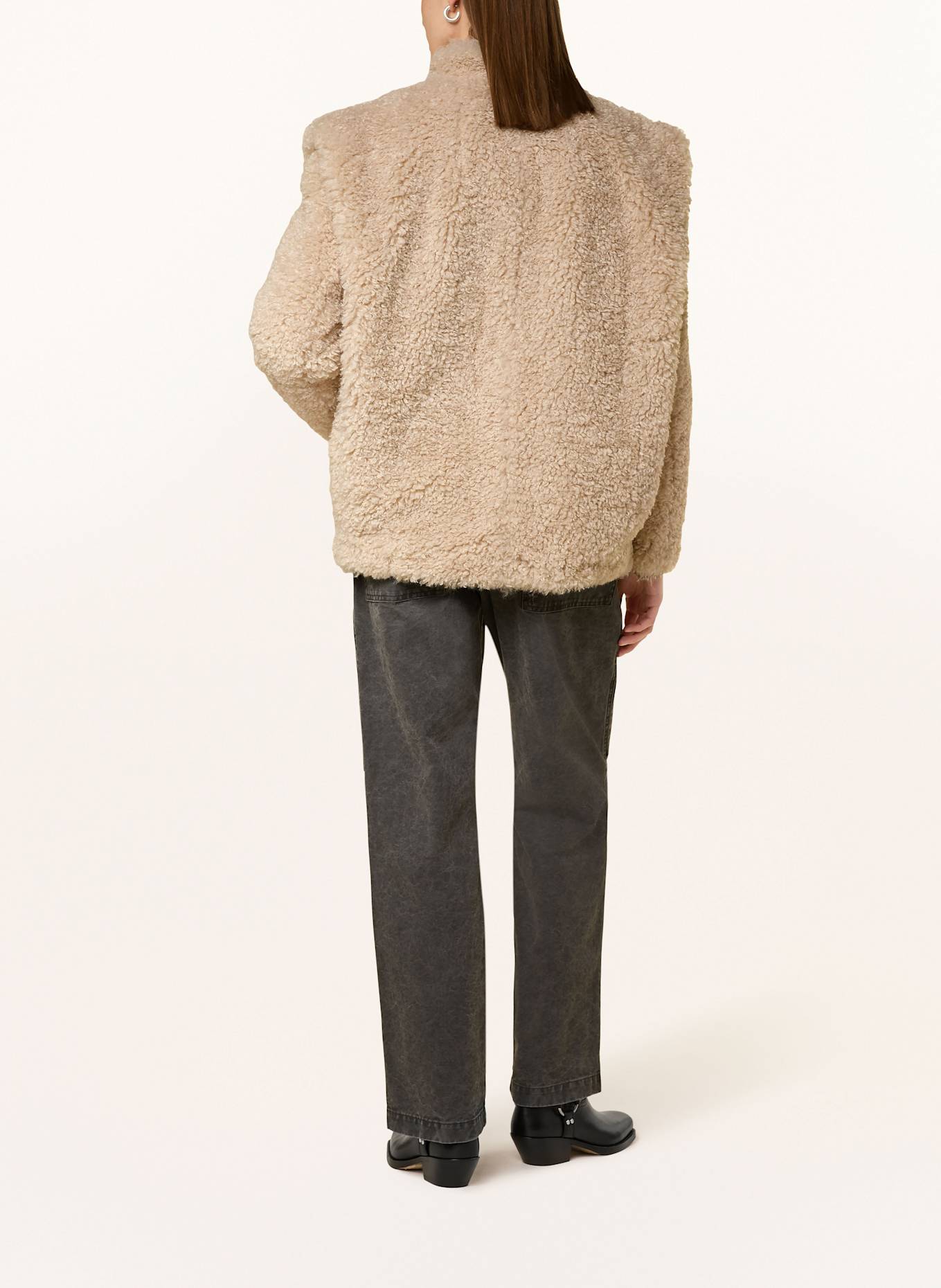 MARANT ÉTOILE Kurtka pluszowa AVALIA: ECRU