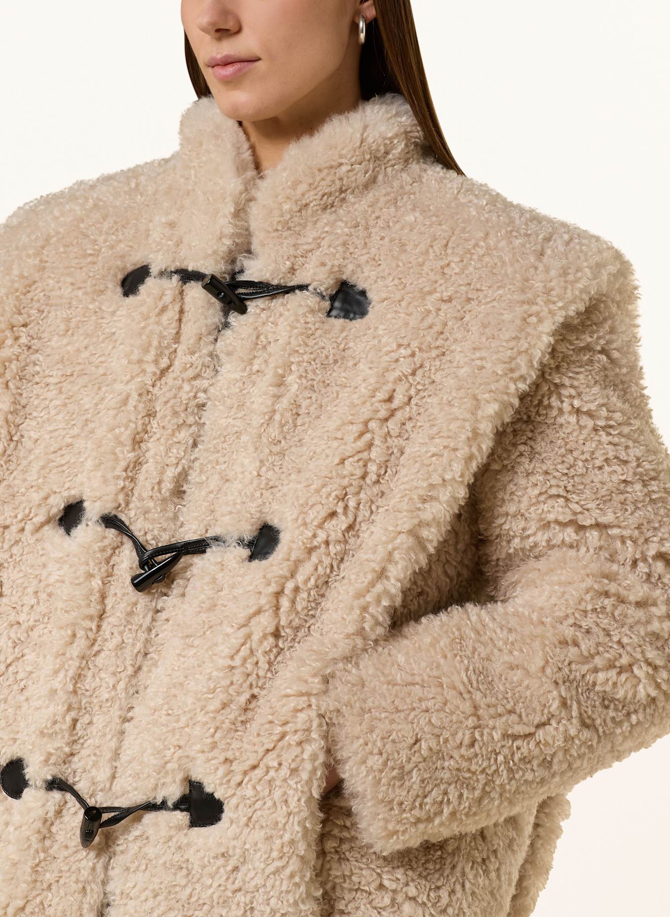 MARANT ÉTOILE Kurtka pluszowa AVALIA: ECRU