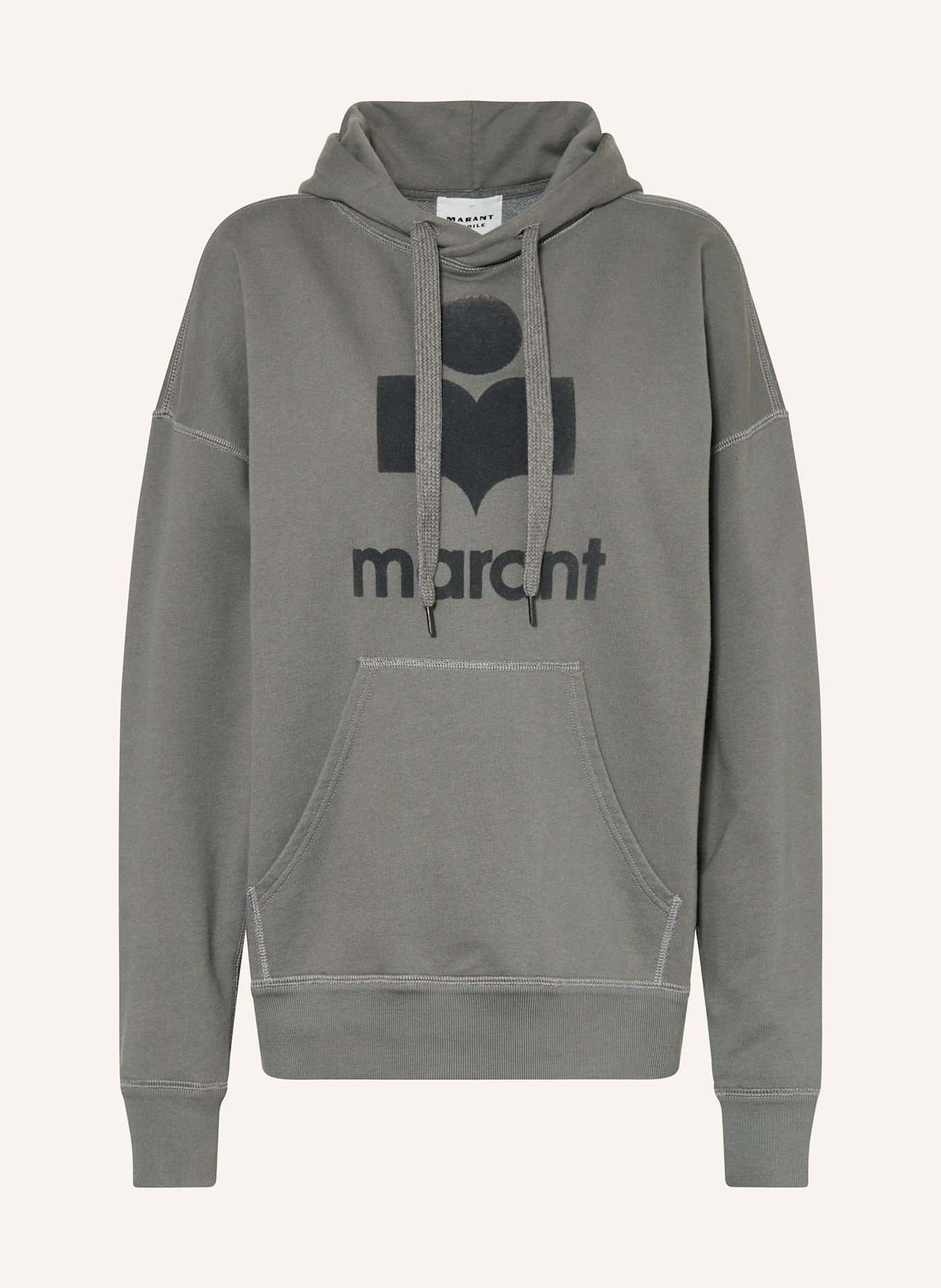 MARANT ÉTOILE Hoodie MANSEL: GRAU / DUNKELGRAU