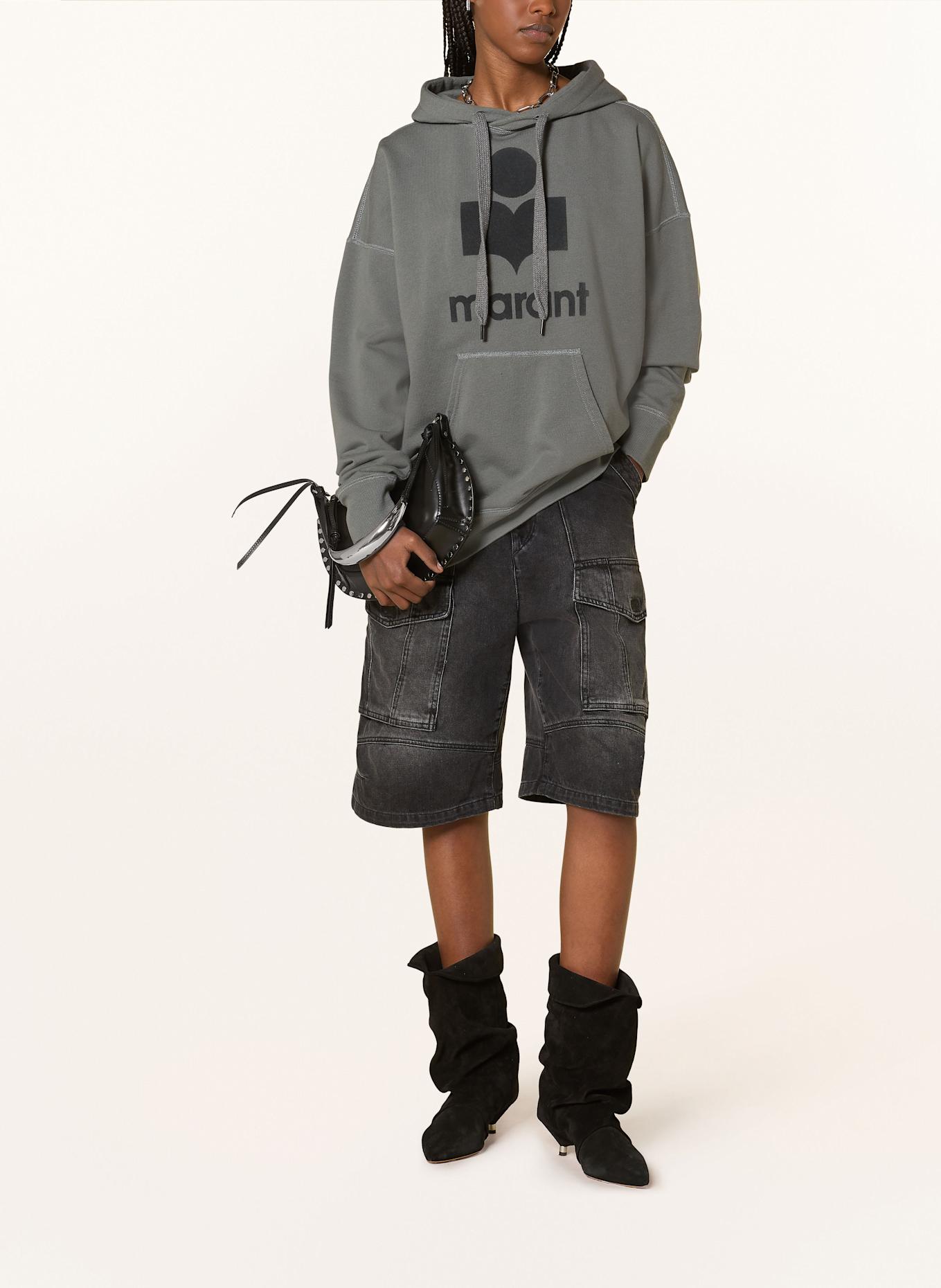 MARANT ÉTOILE Hoodie MANSEL: GRAU / DUNKELGRAU