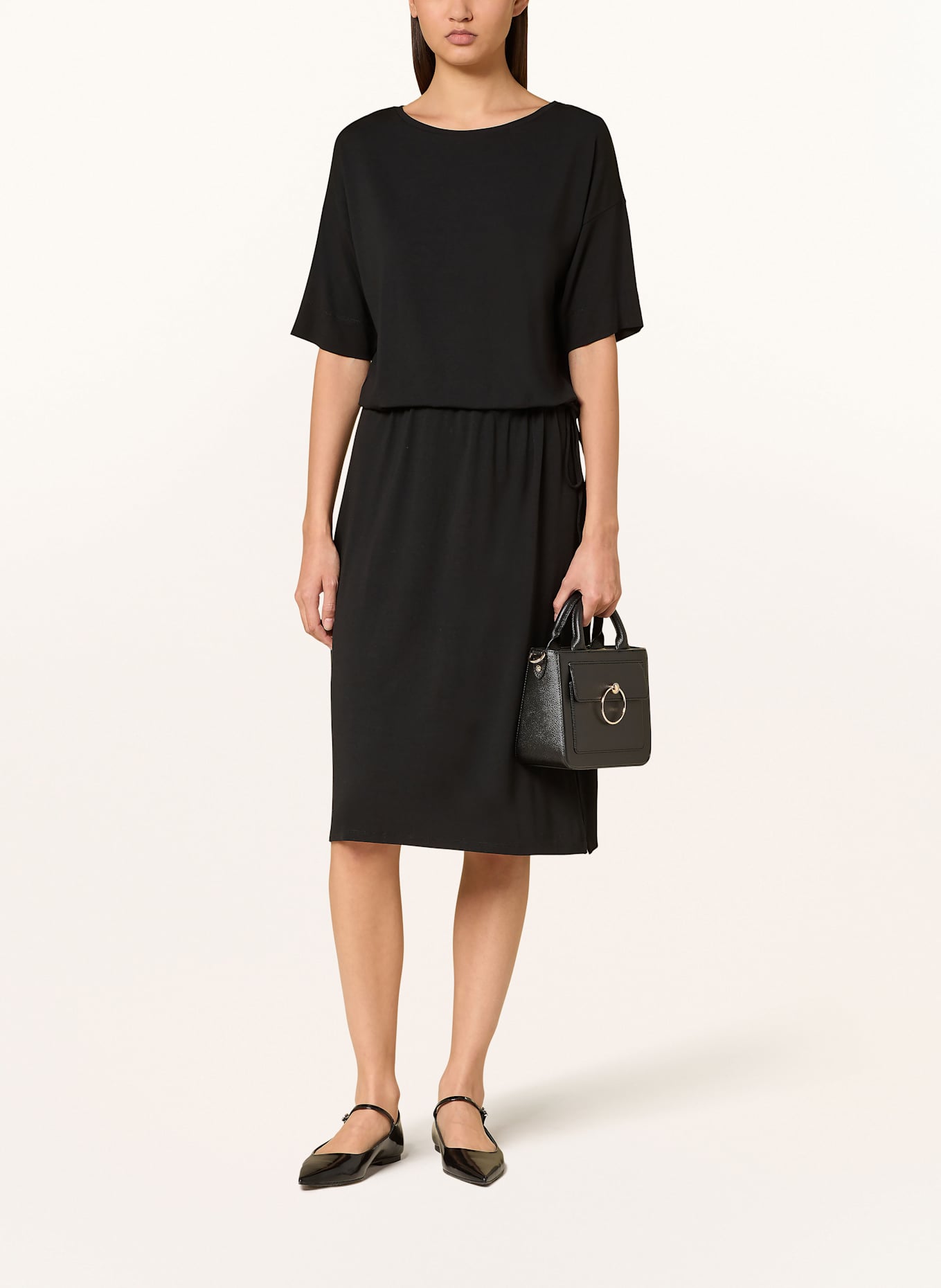 Juvia Jerseykleid EVITA: SCHWARZ