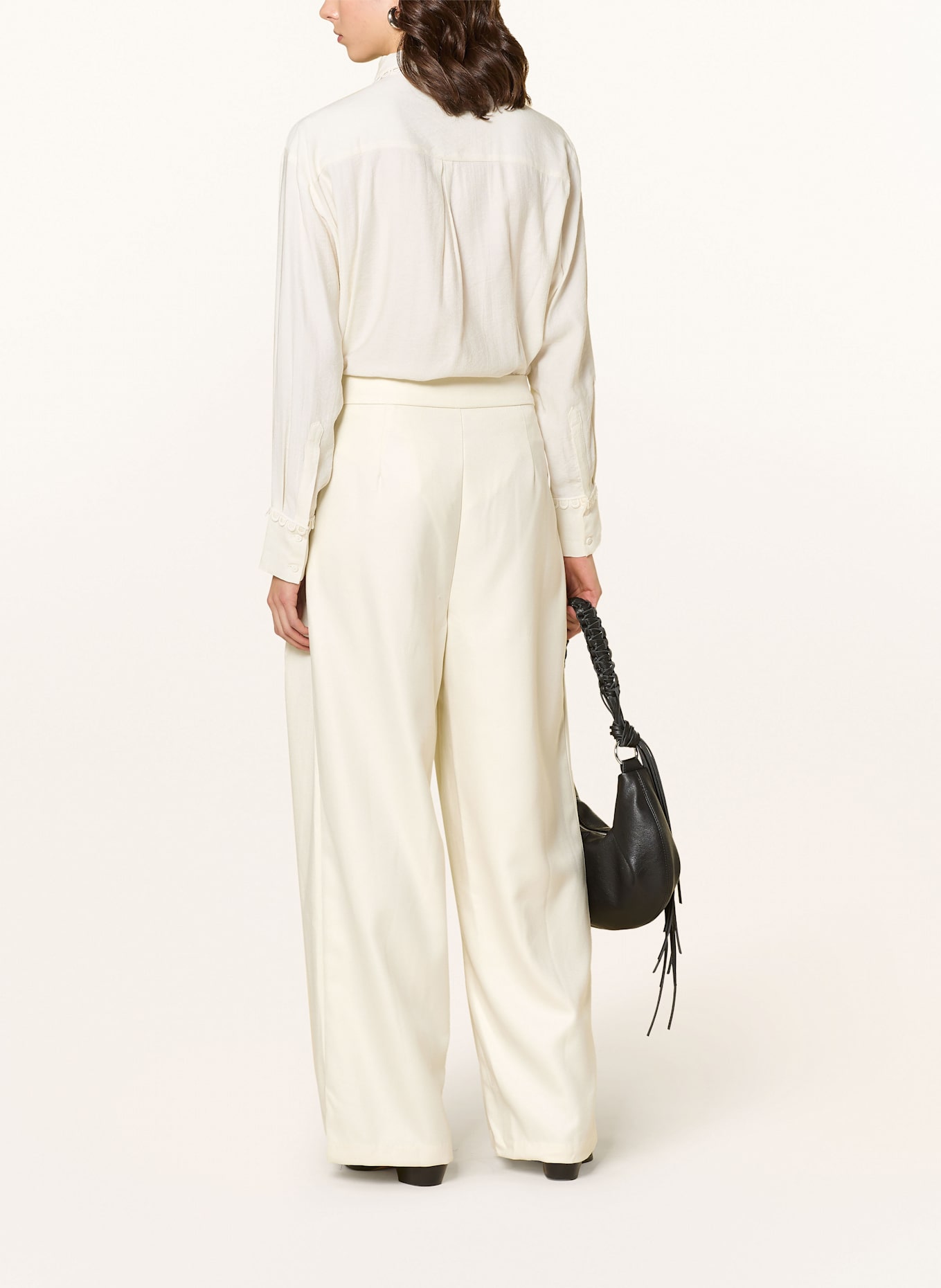 lollys laundry Wide leg trousers ZOLALL, Color: CREAM (Image 3)