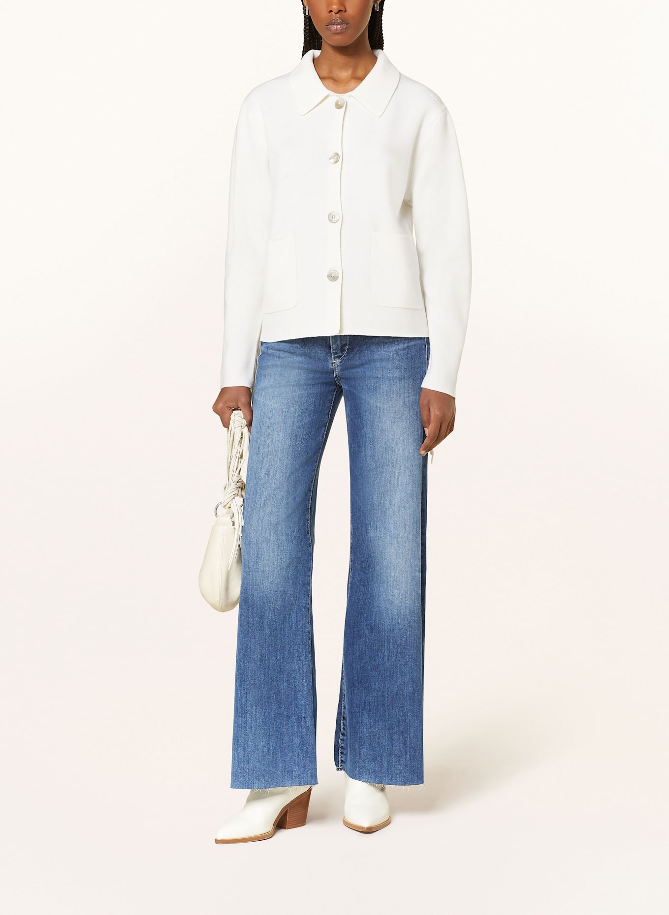 SEM PER LEI Strickjacke: ECRU