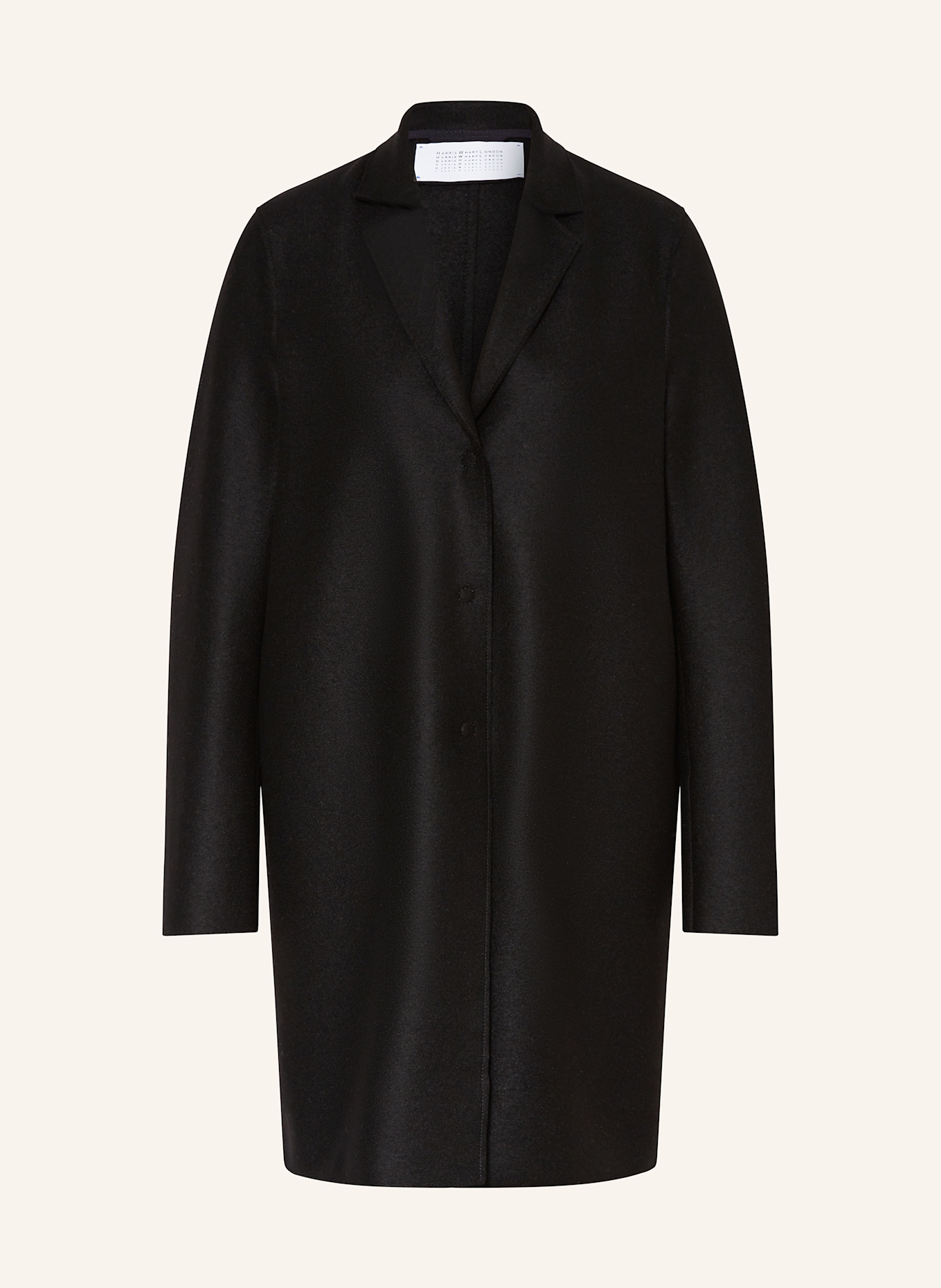 HARRIS WHARF LONDON Wollmantel : SCHWARZ