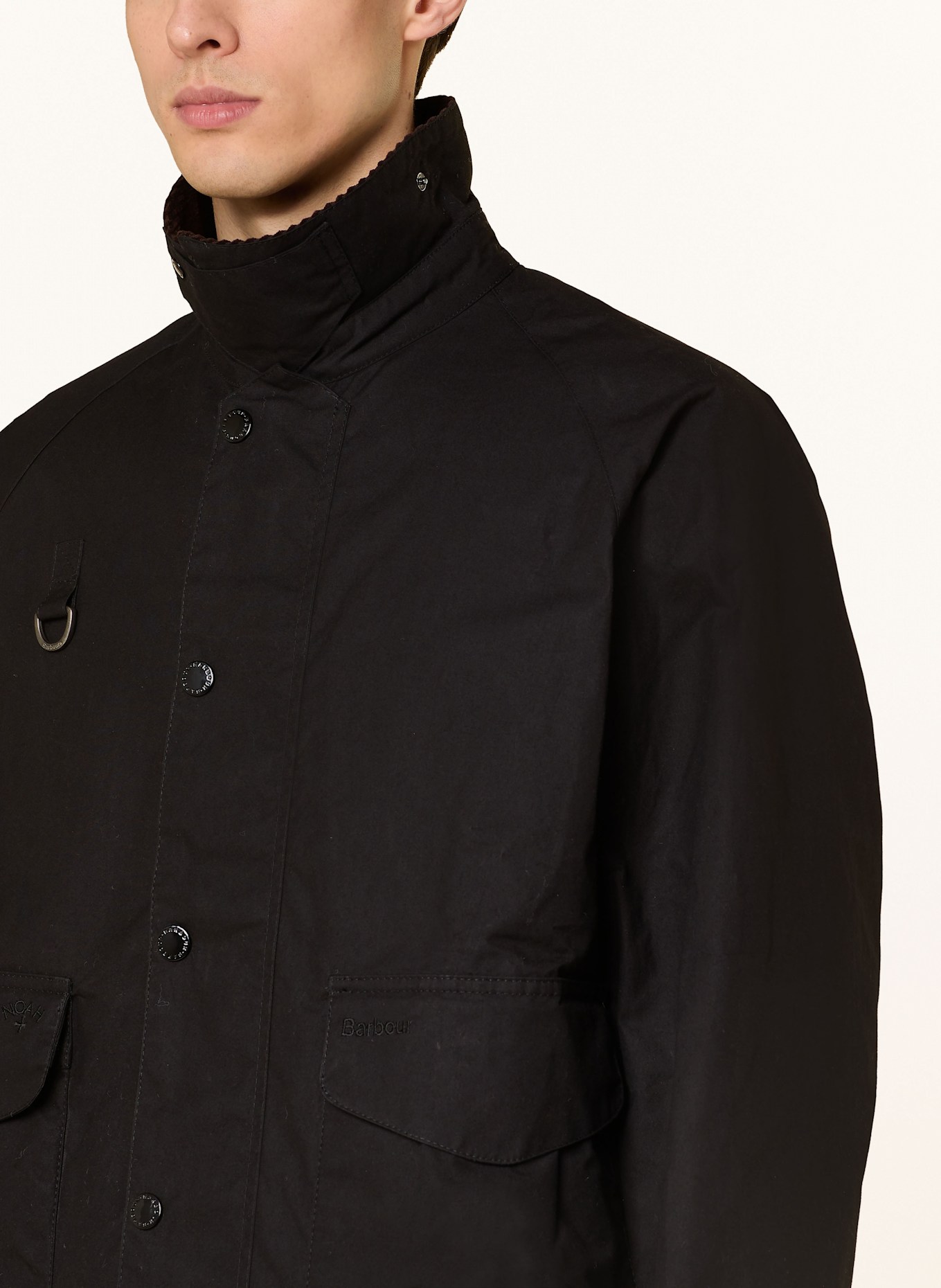 Barbour Fieldjacket: SCHWARZ
