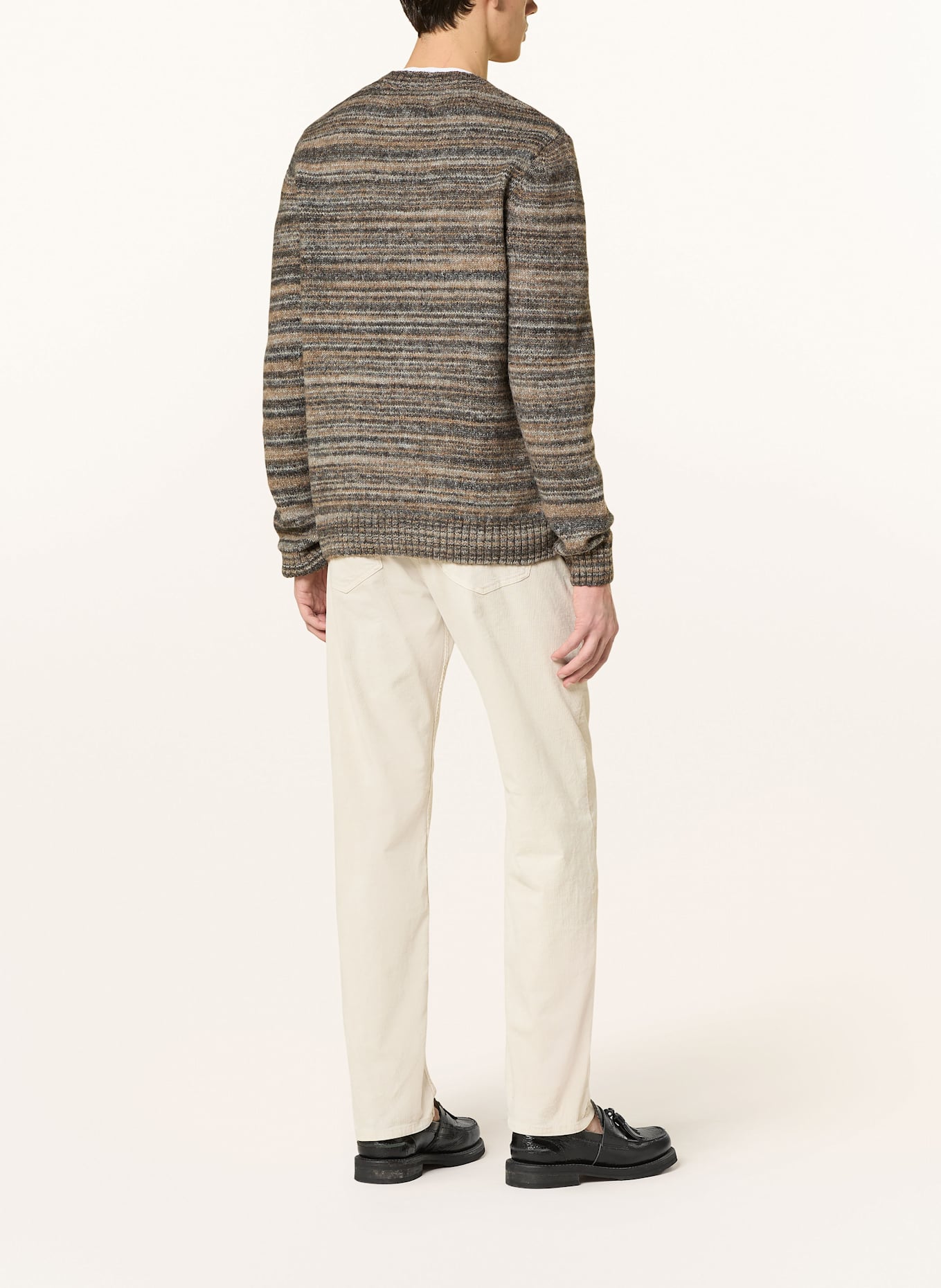 Barbour Pullover PATELEY: BRAUN / DUNKELBRAUN / TAUPE