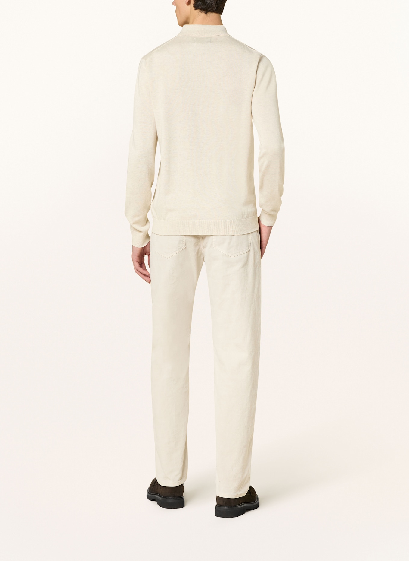 Barbour Strick-Poloshirt: BEIGE