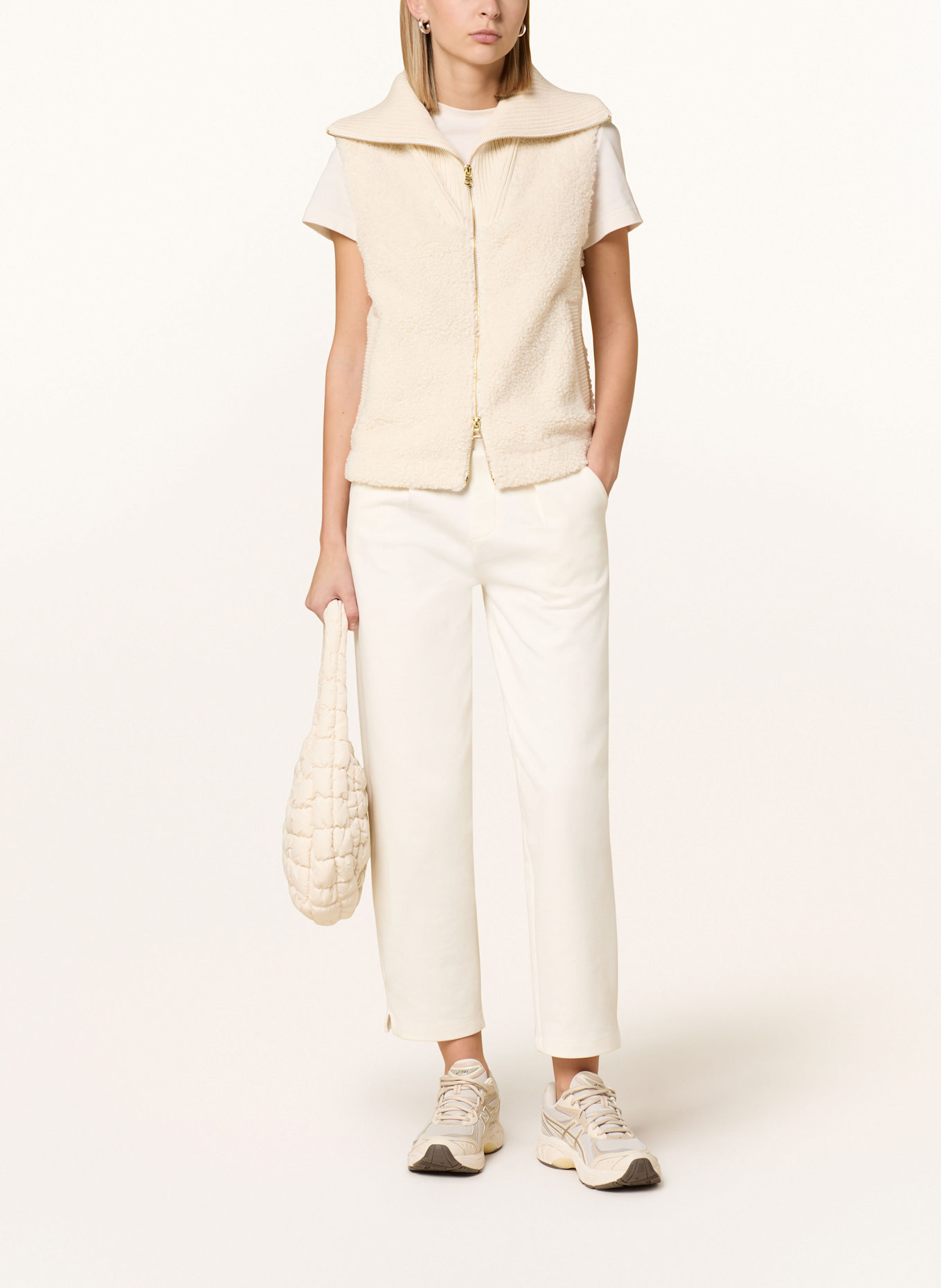 VARLEY Kamizelka z pluszu ASPEN: KREMOWY