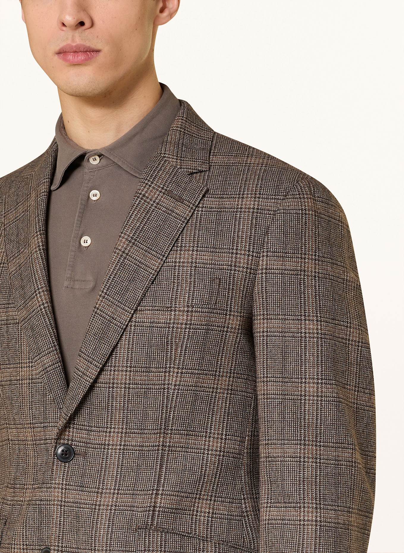 HACKETT LONDON Sakko Extra Slim Fit: BRAUN/ DUNKELBRAUN/ HELLBRAUN