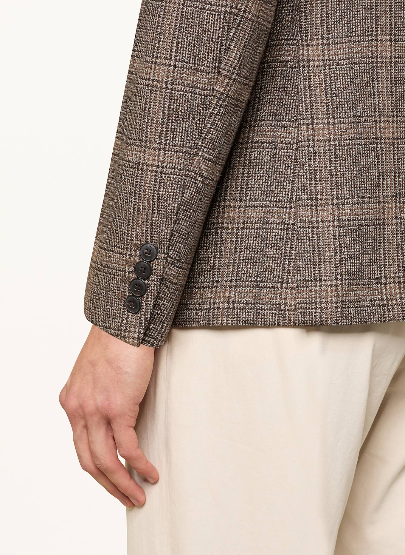 HACKETT LONDON Sakko Extra Slim Fit: BRAUN/ DUNKELBRAUN/ HELLBRAUN
