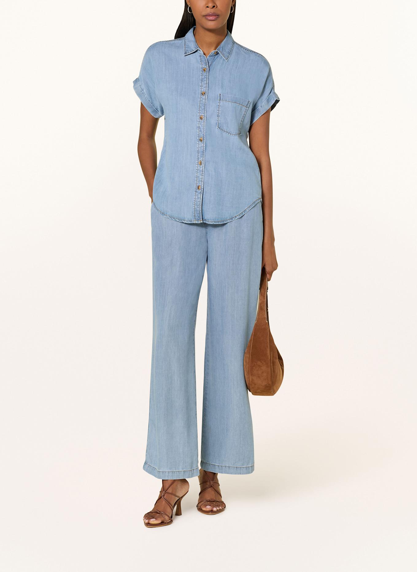 Emily VAN DEN BERGH Marlenehose in Jeansoptik: HELLBLAU