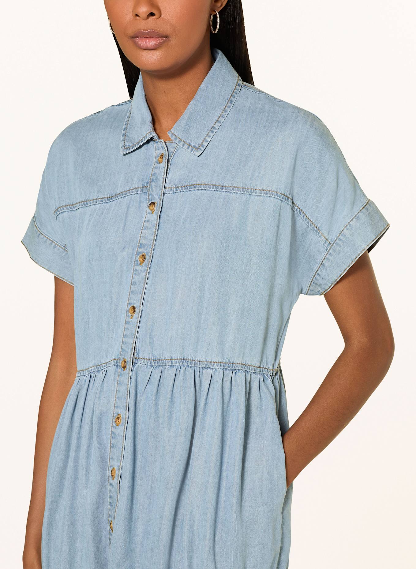 Emily VAN DEN BERGH Hemdblusenkleid in Jeansoptik: 610 light denim