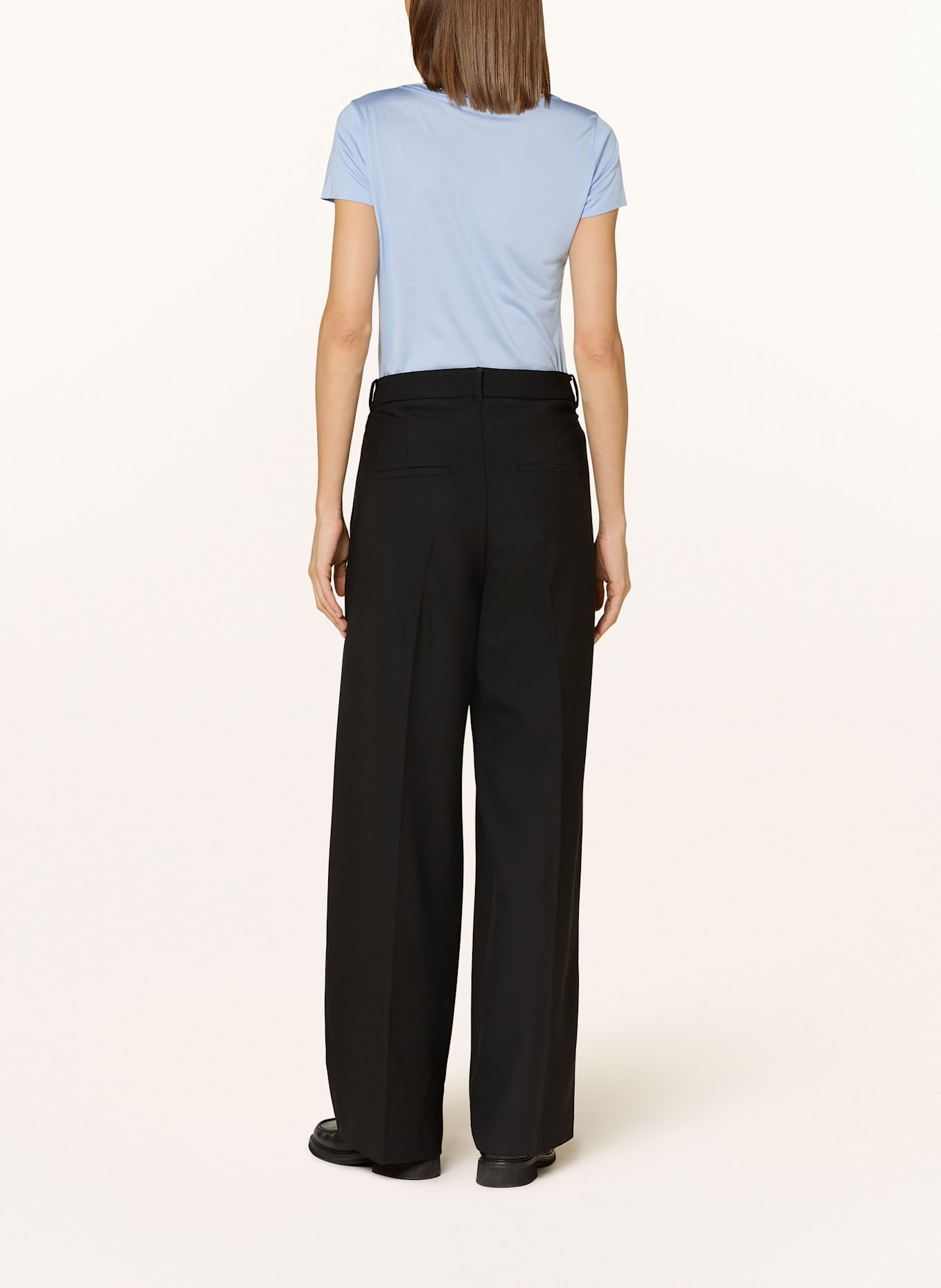 Stefan Brandt T-Shirt aus Seide: HELLBLAU