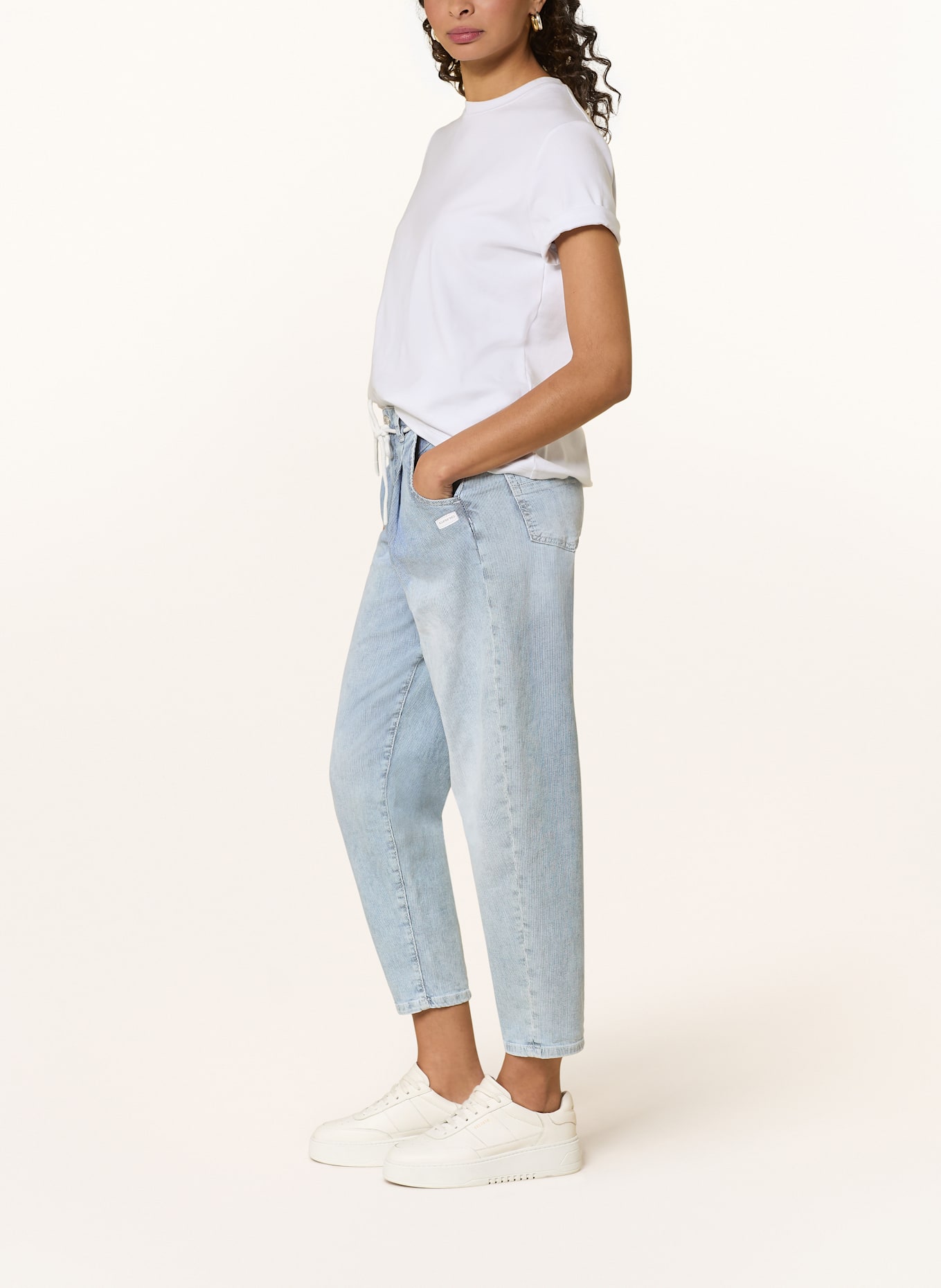GANG Mom jeans 94SILVIA: 7595 washed down stripes