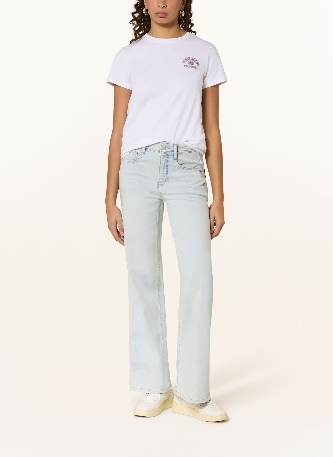 GANG Wide Leg džíny 94AMELIE WIDE: 7370 beach used blue