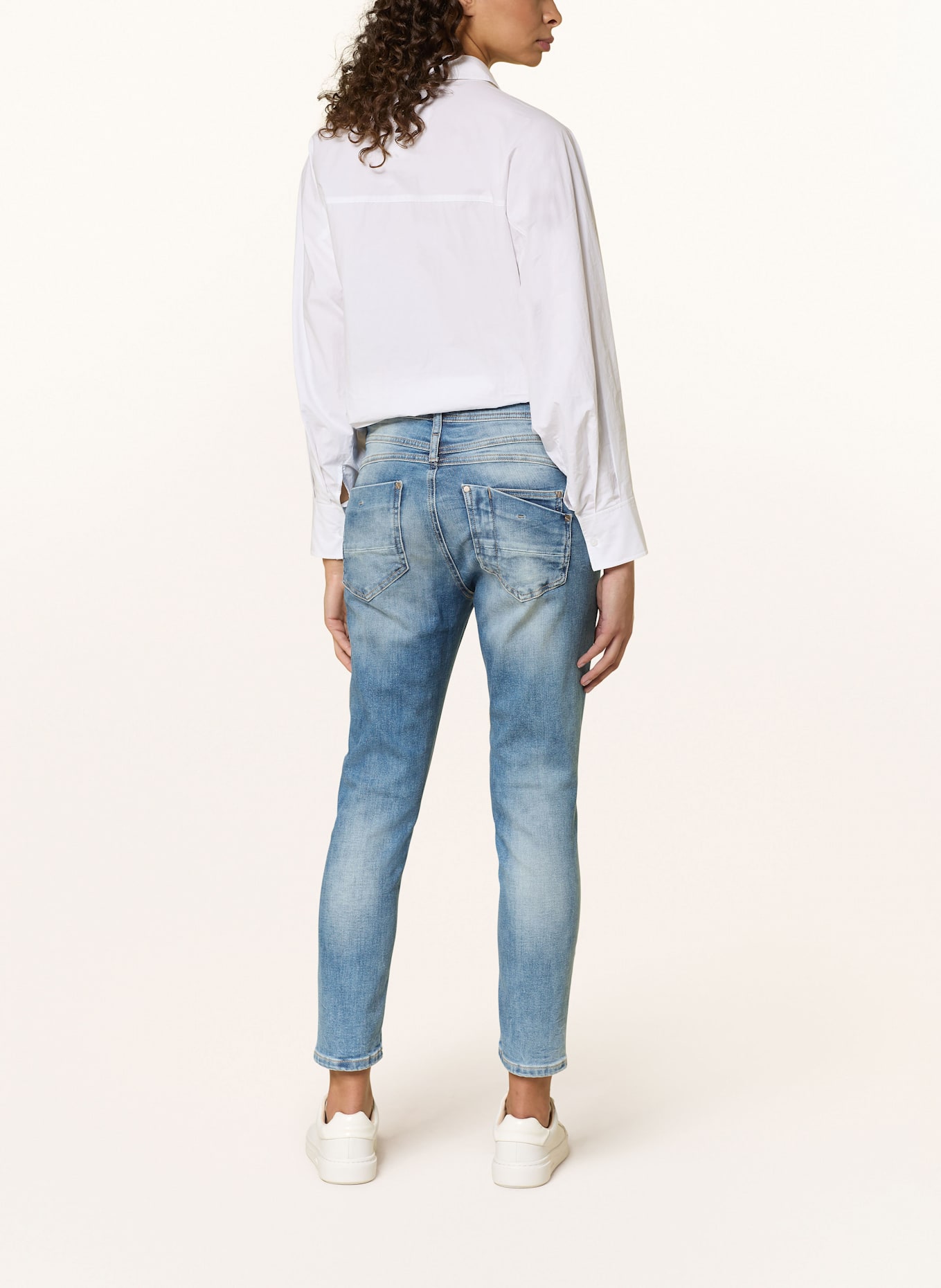 GANG Jeans 94AMELIE CROPPED: 7854 azure blue destroy