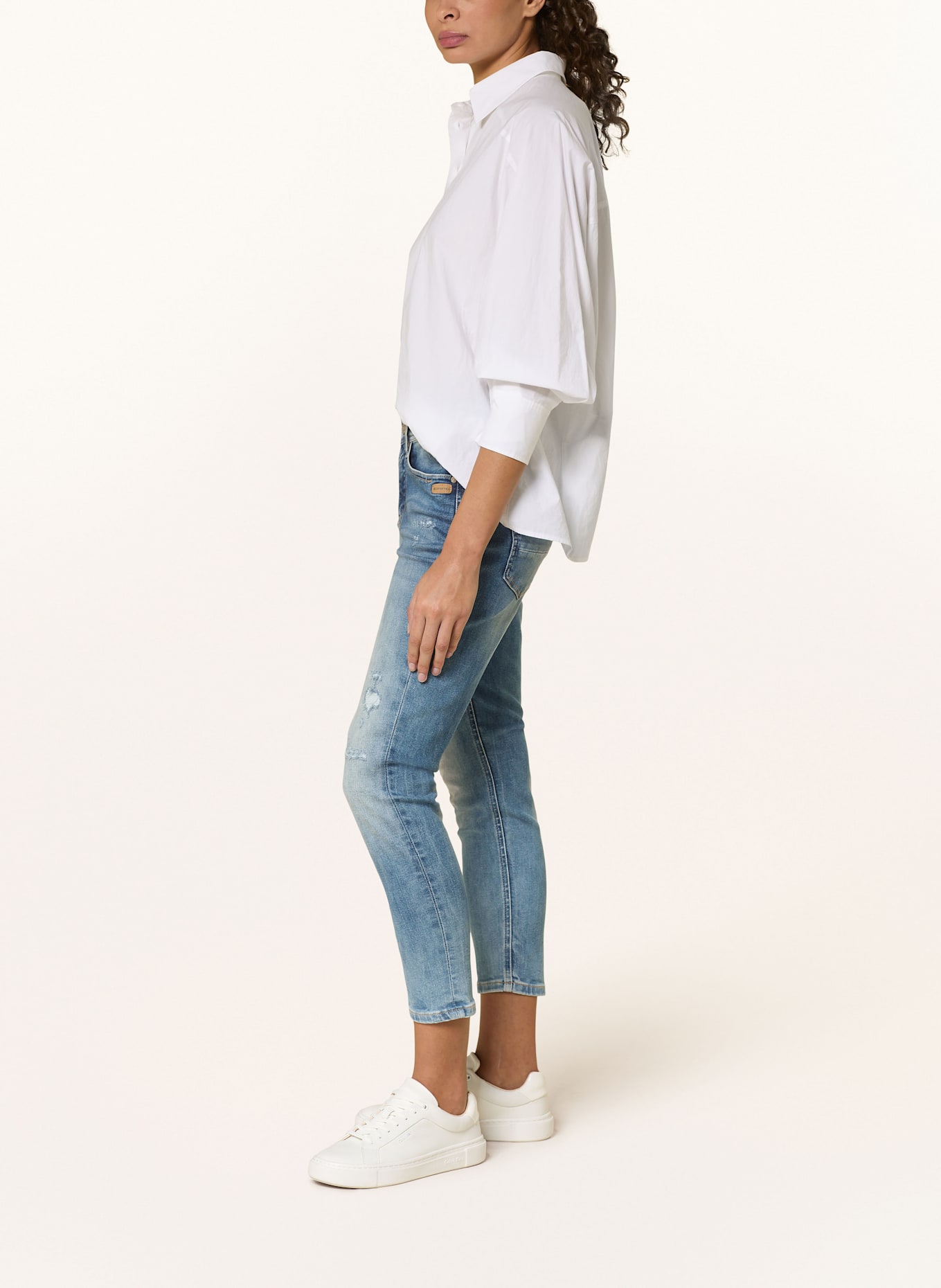 GANG Jeans 94AMELIE CROPPED: 7854 azure blue destroy